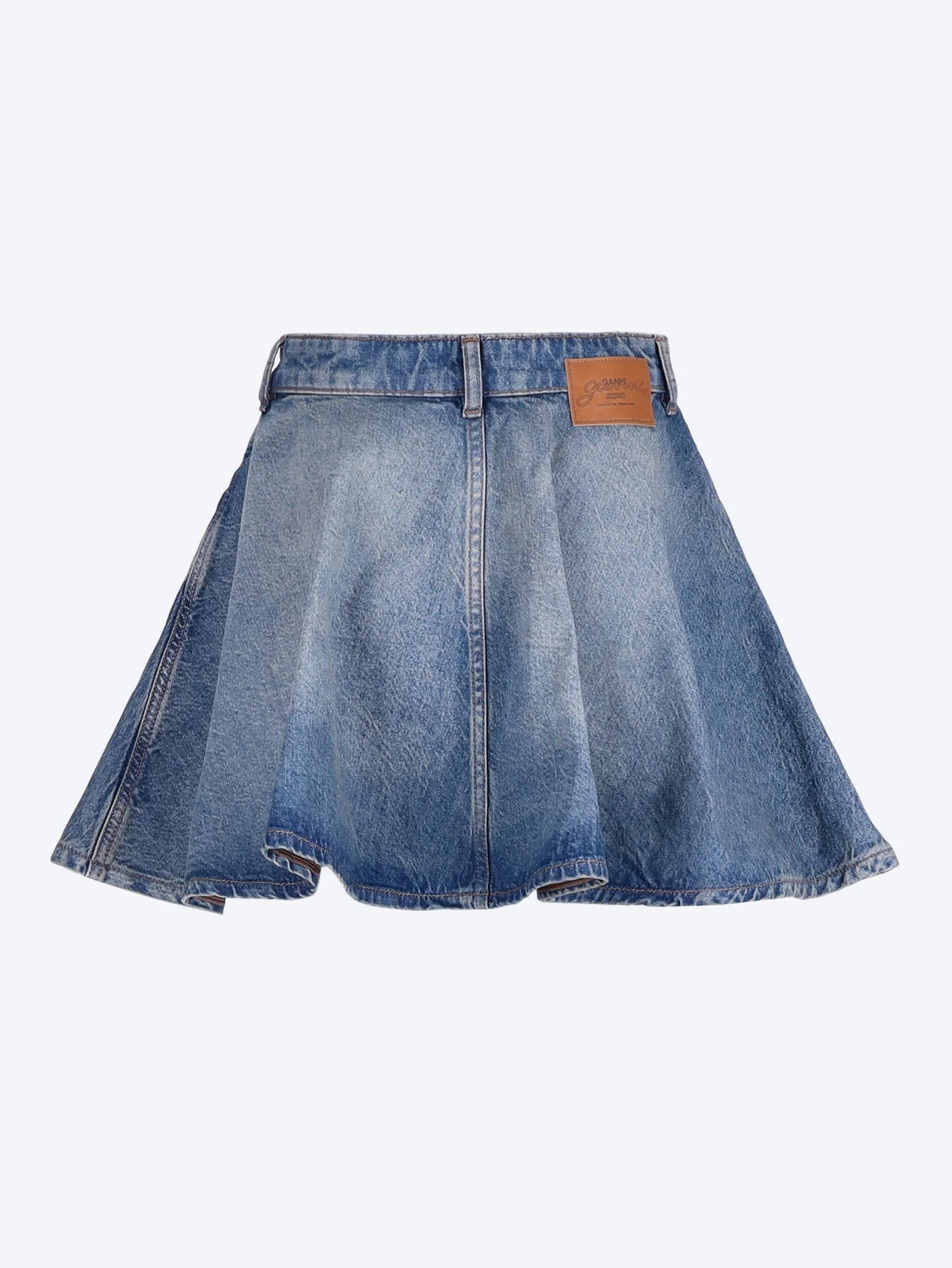 Tint rigid denim mini skirt - Image 3