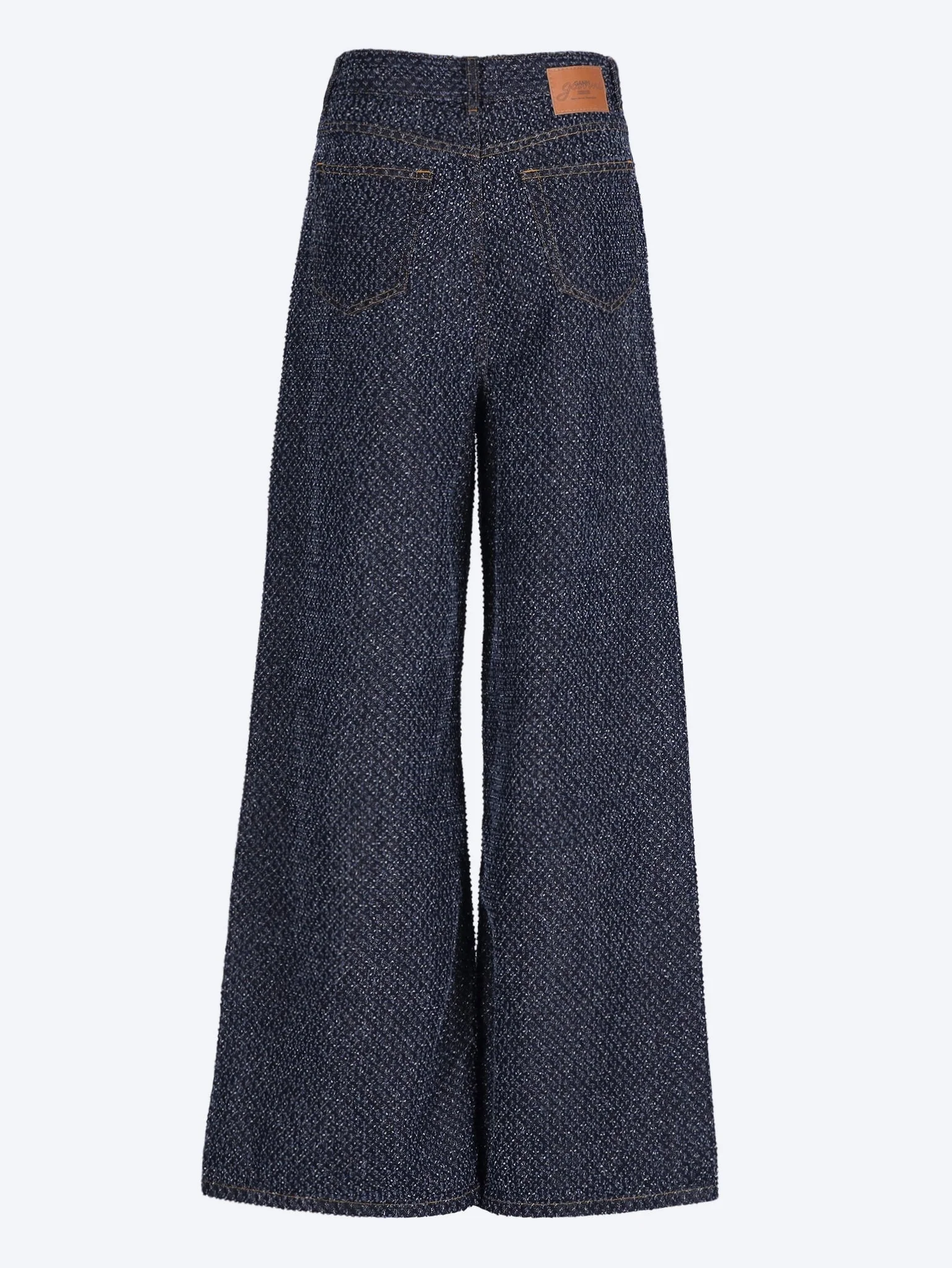 Tweed denim baggy jeans - Image 3