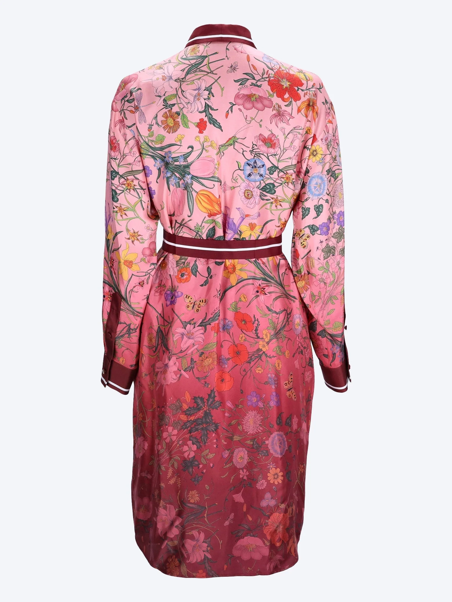 Printed silk twill shirt dress - Image 3