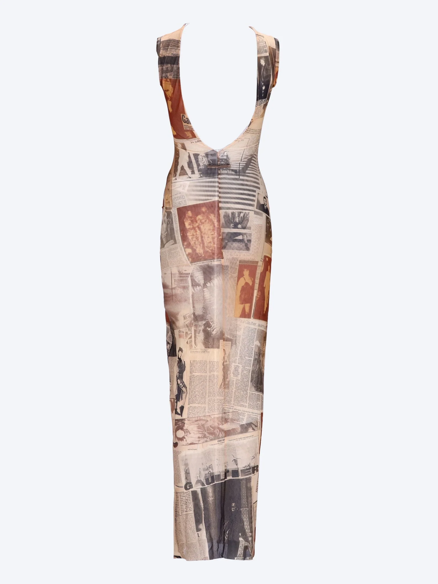The journal printed open back dress - Image 3