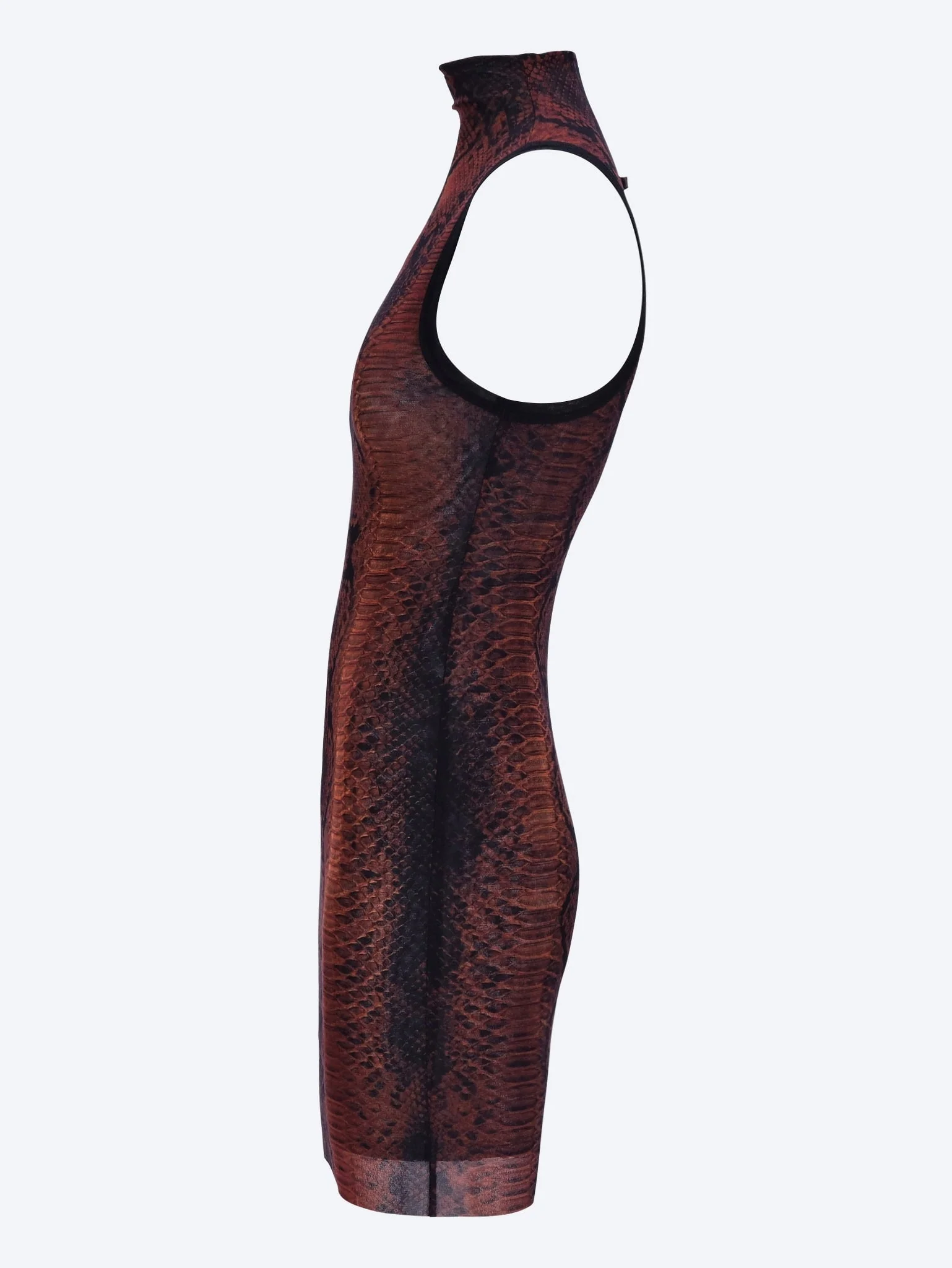 The python printed high neck dress - Image 2