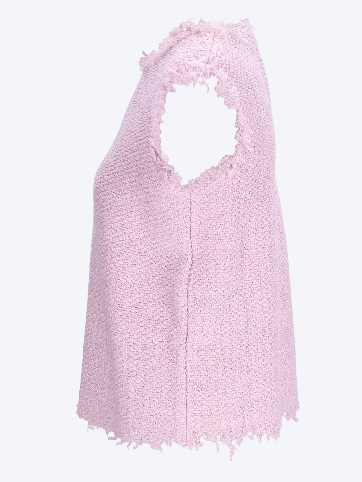 Boucle knit sleeveless top - Image 2
