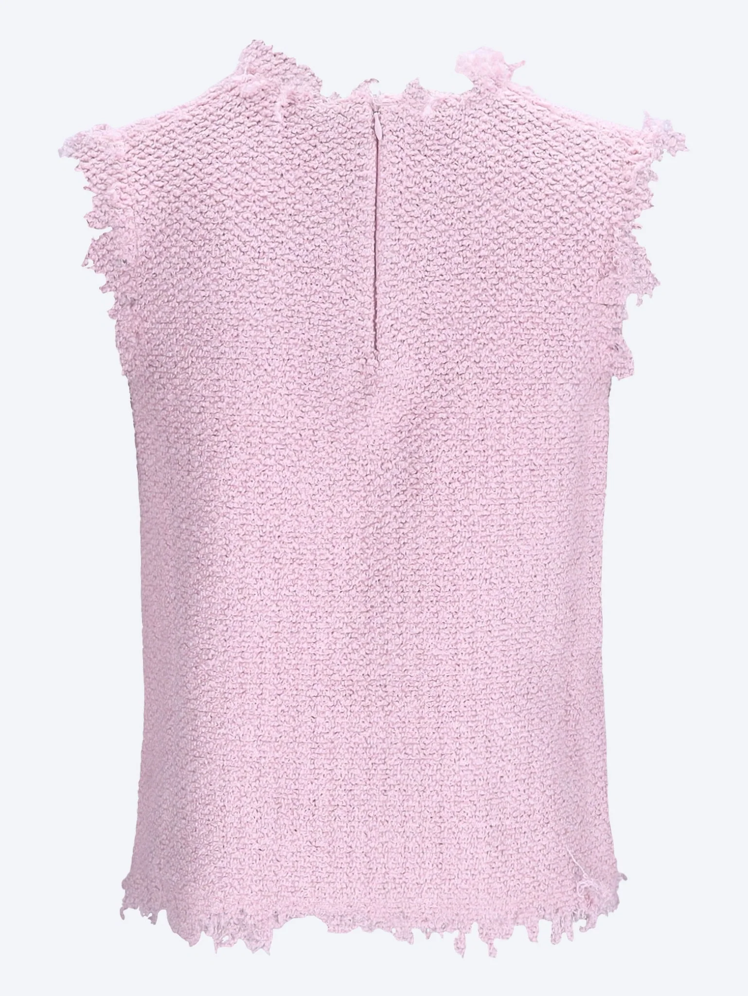 Boucle knit sleeveless top - Image 3