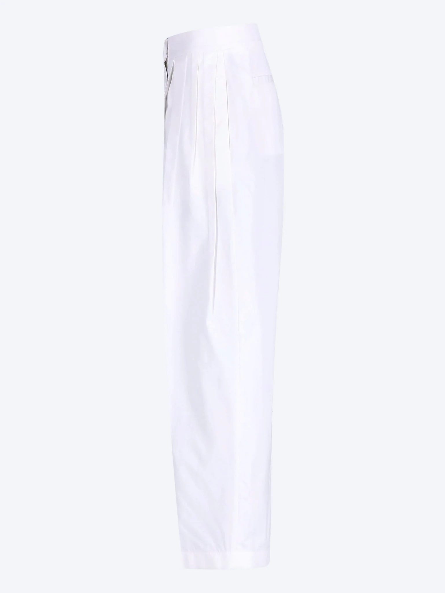 Cotton and silk poplin pants - Image 2