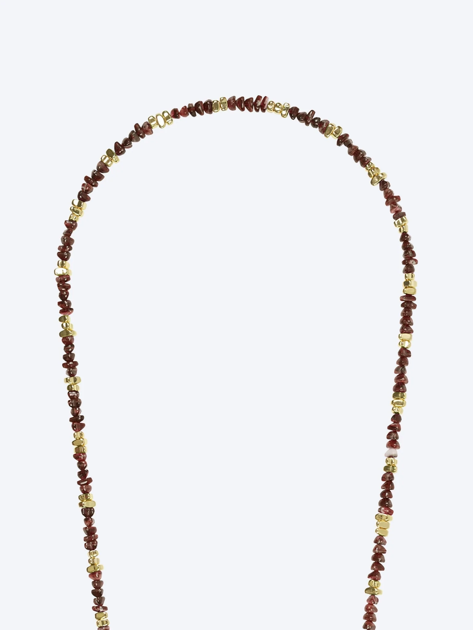 Long liviya brown pearl chain 120cm - Image 2