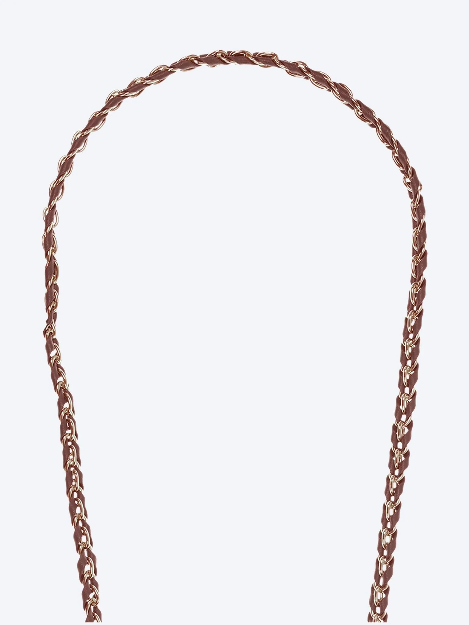 Long lou burgundy and gold chain 120cm - Image 2