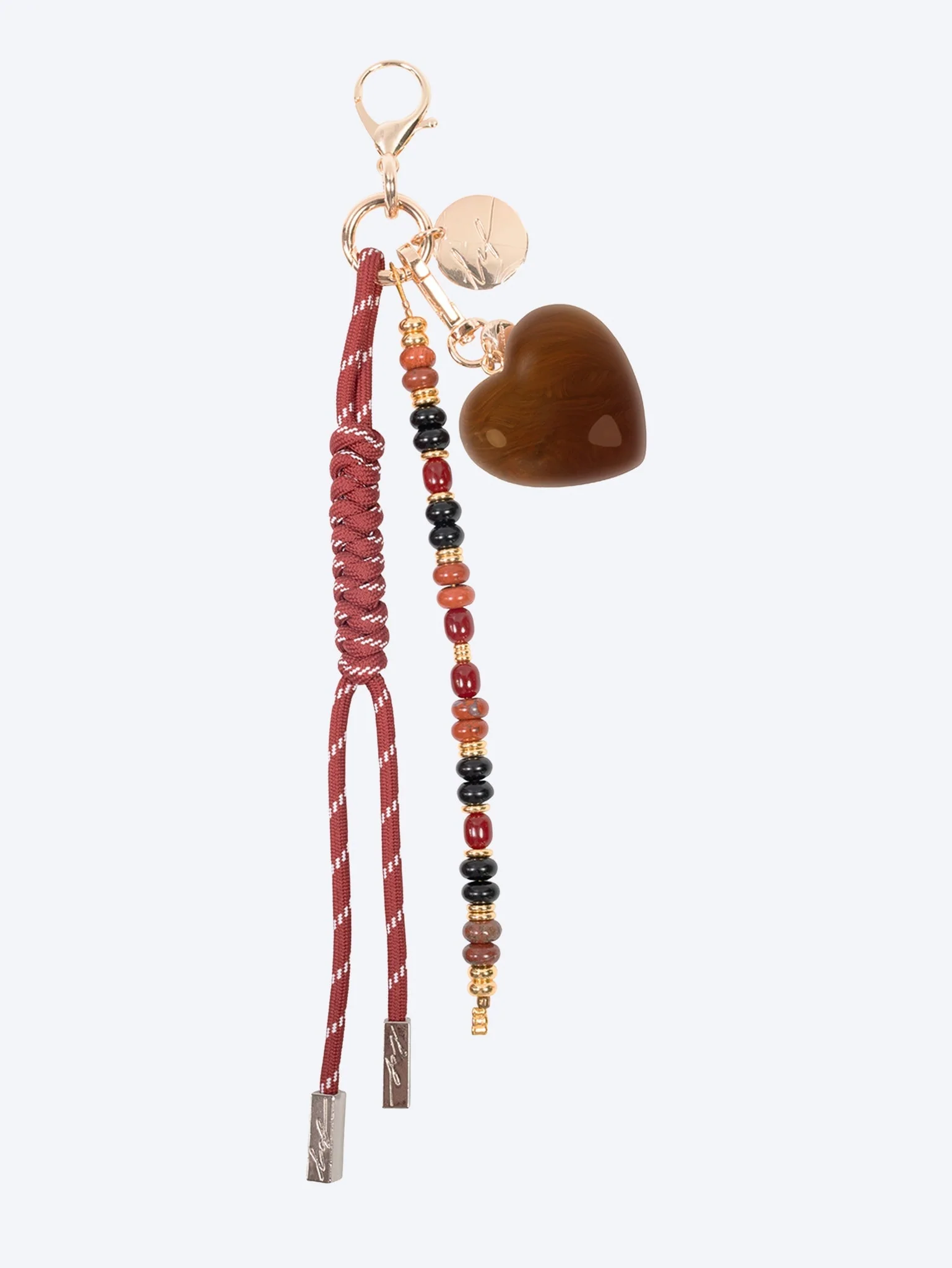 Mirco purple and heart brown bag jewel 30cm - Image 2