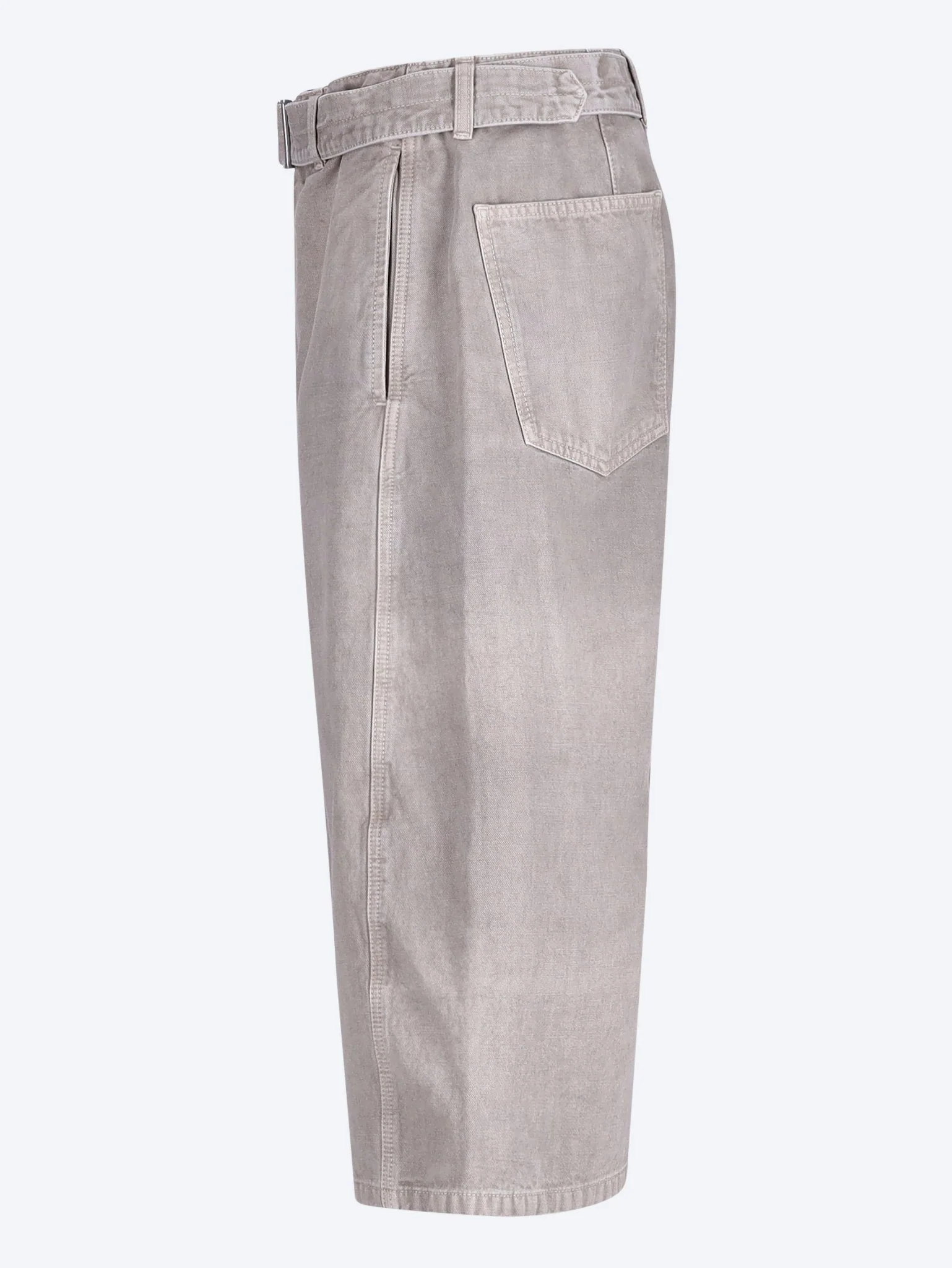 Denim belted shorts - Image 2