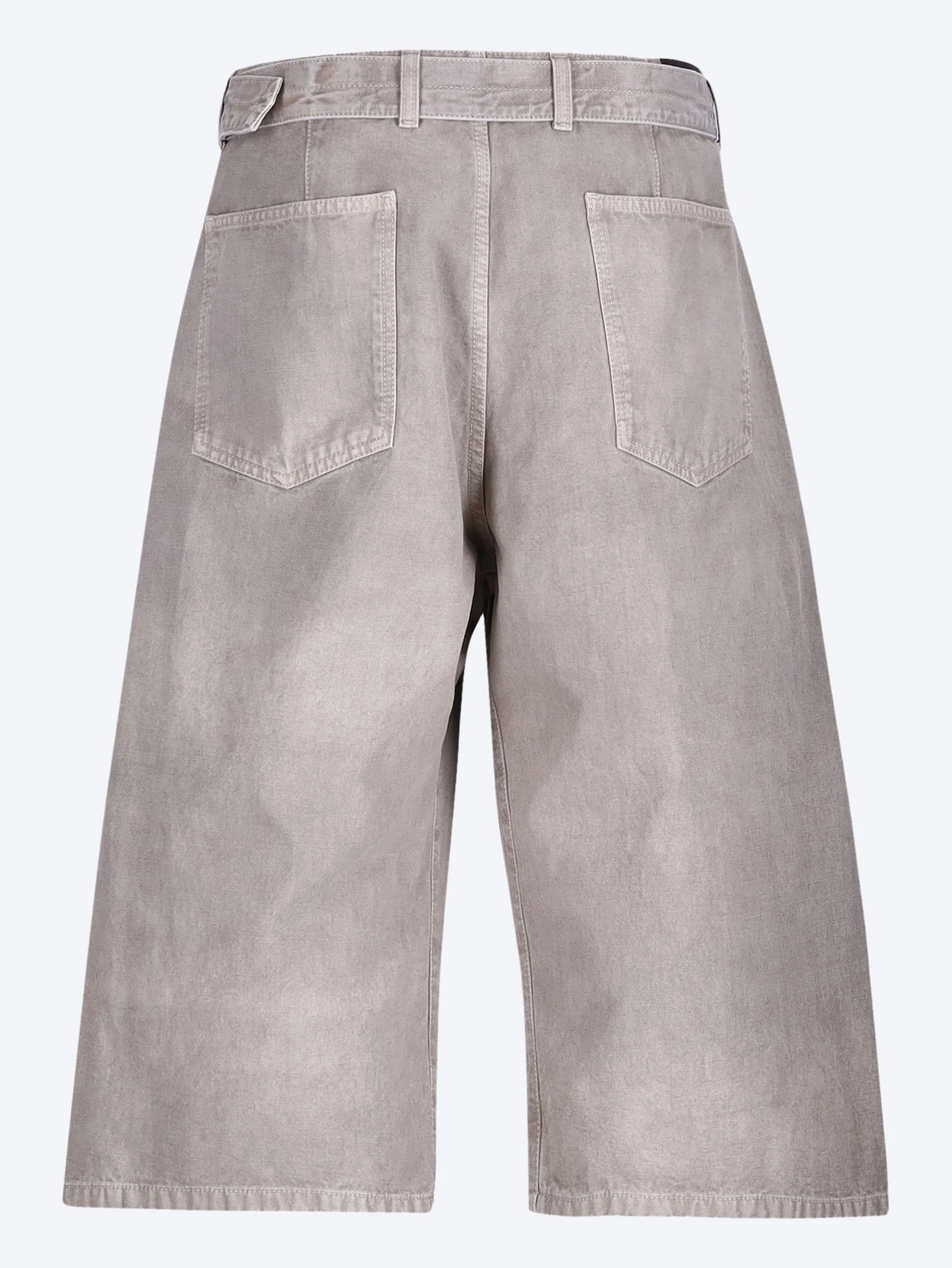 Denim belted shorts - Image 3