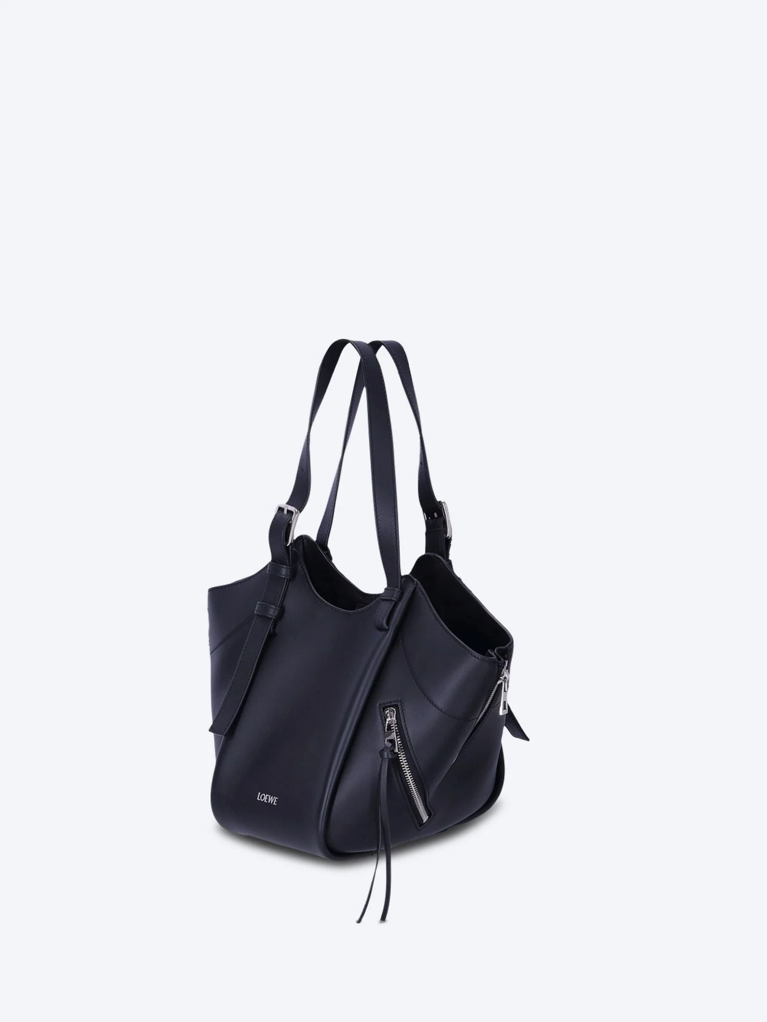Classic leather hammock flip bag - Image 2
