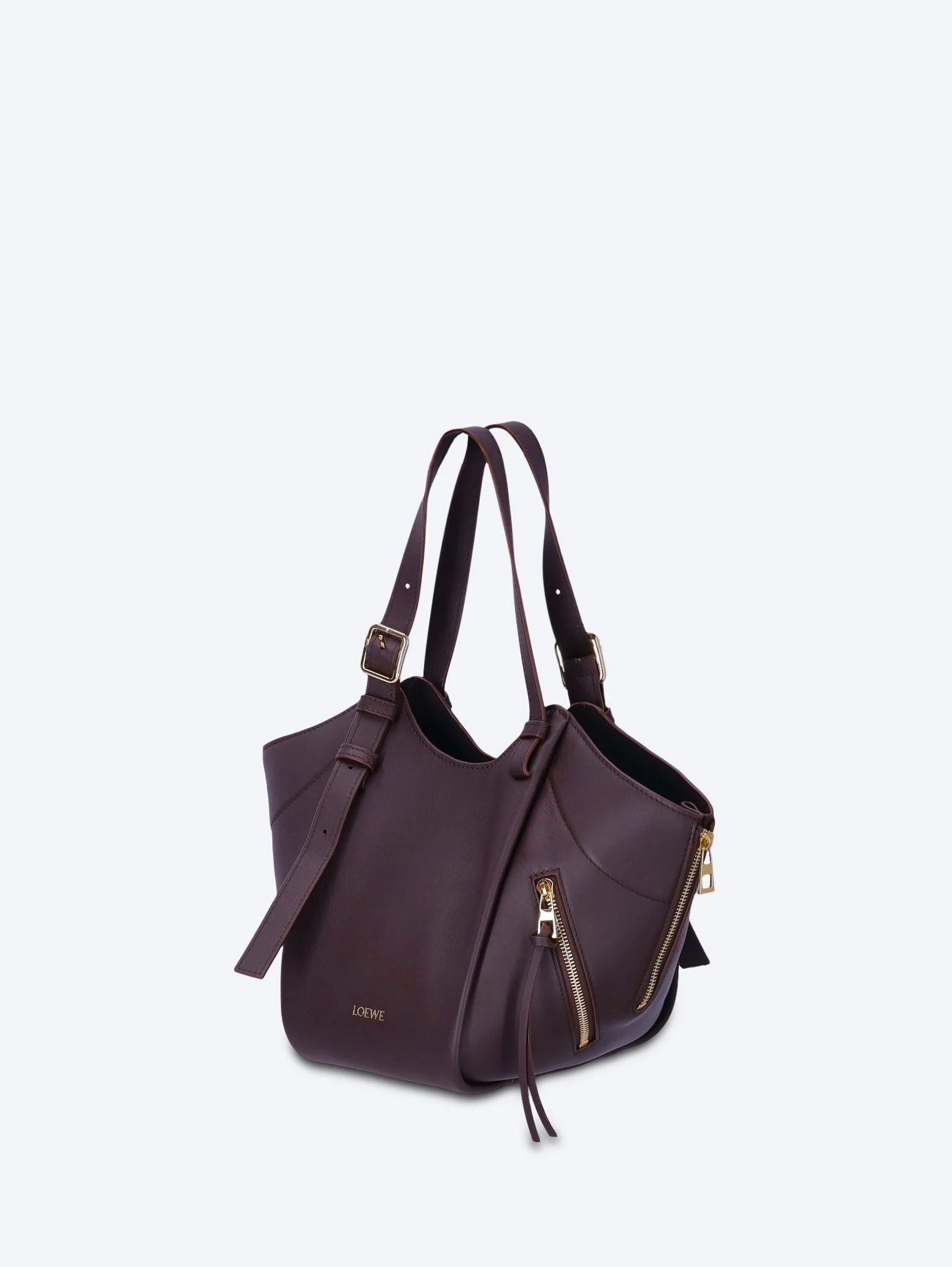Classic leather hammock flip bag - Image 2