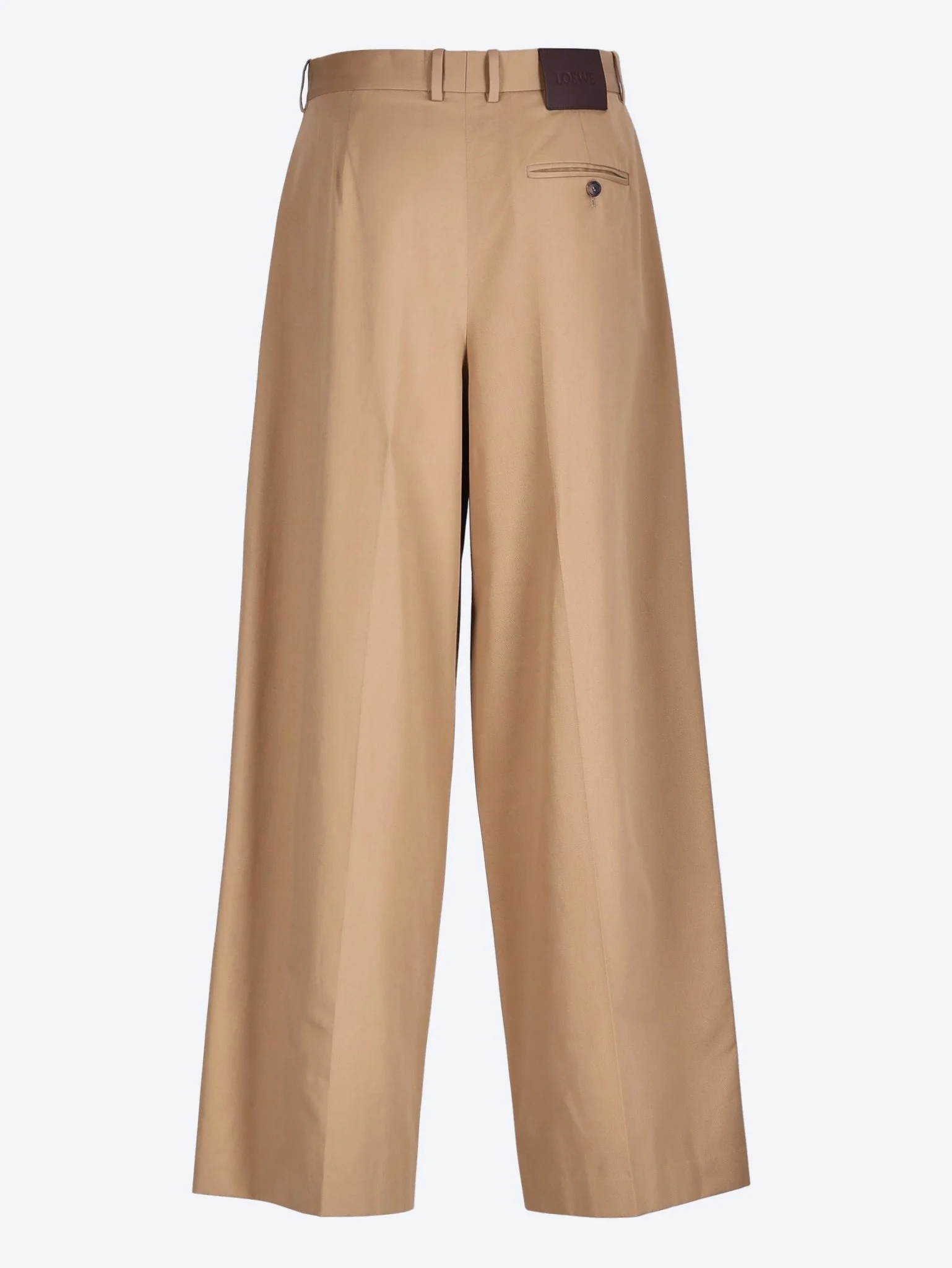 Cotton wide leg trousers - Image 3