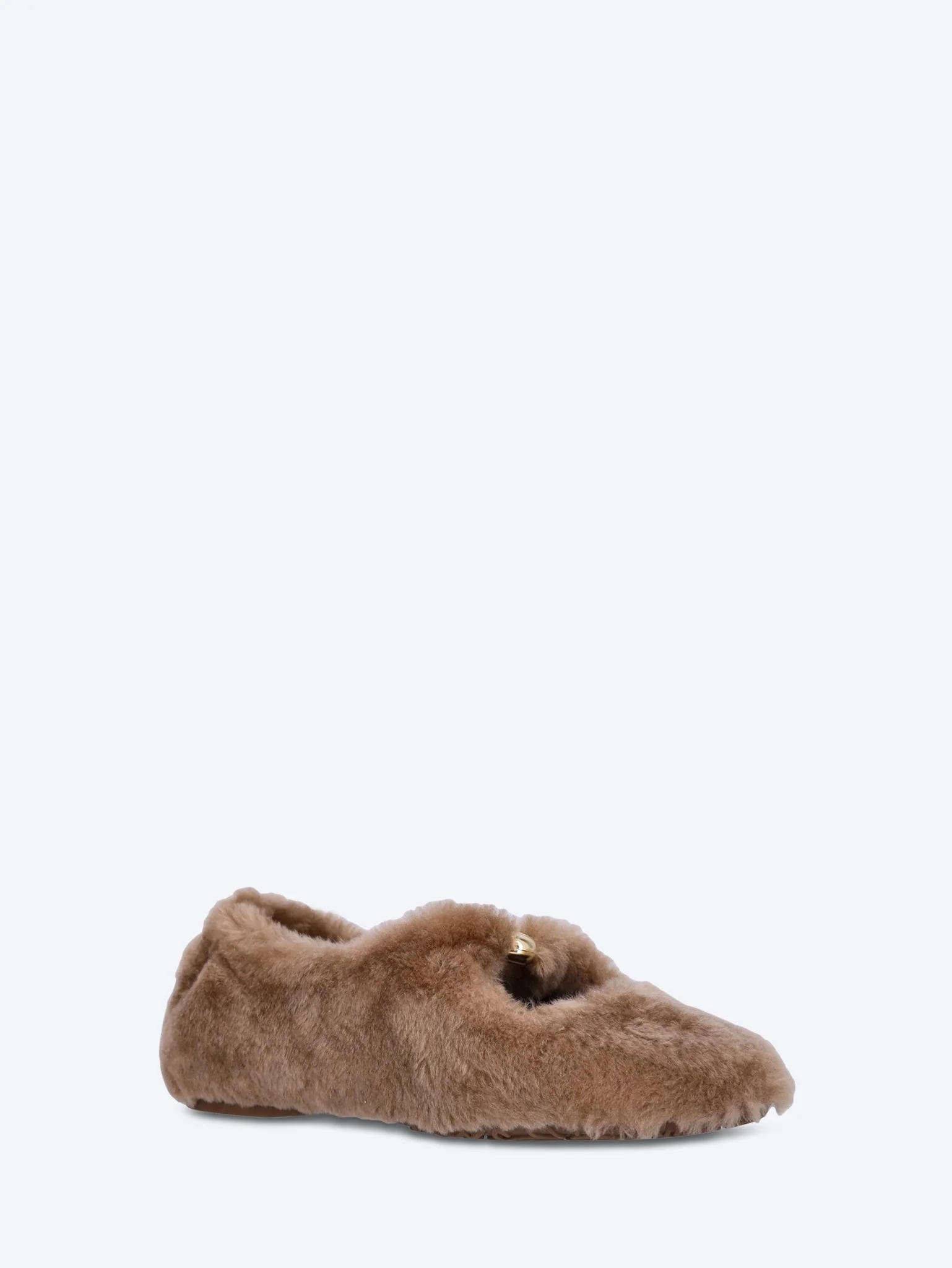 Lambskin shearling pebble soft ballerinas shearl - Image 2