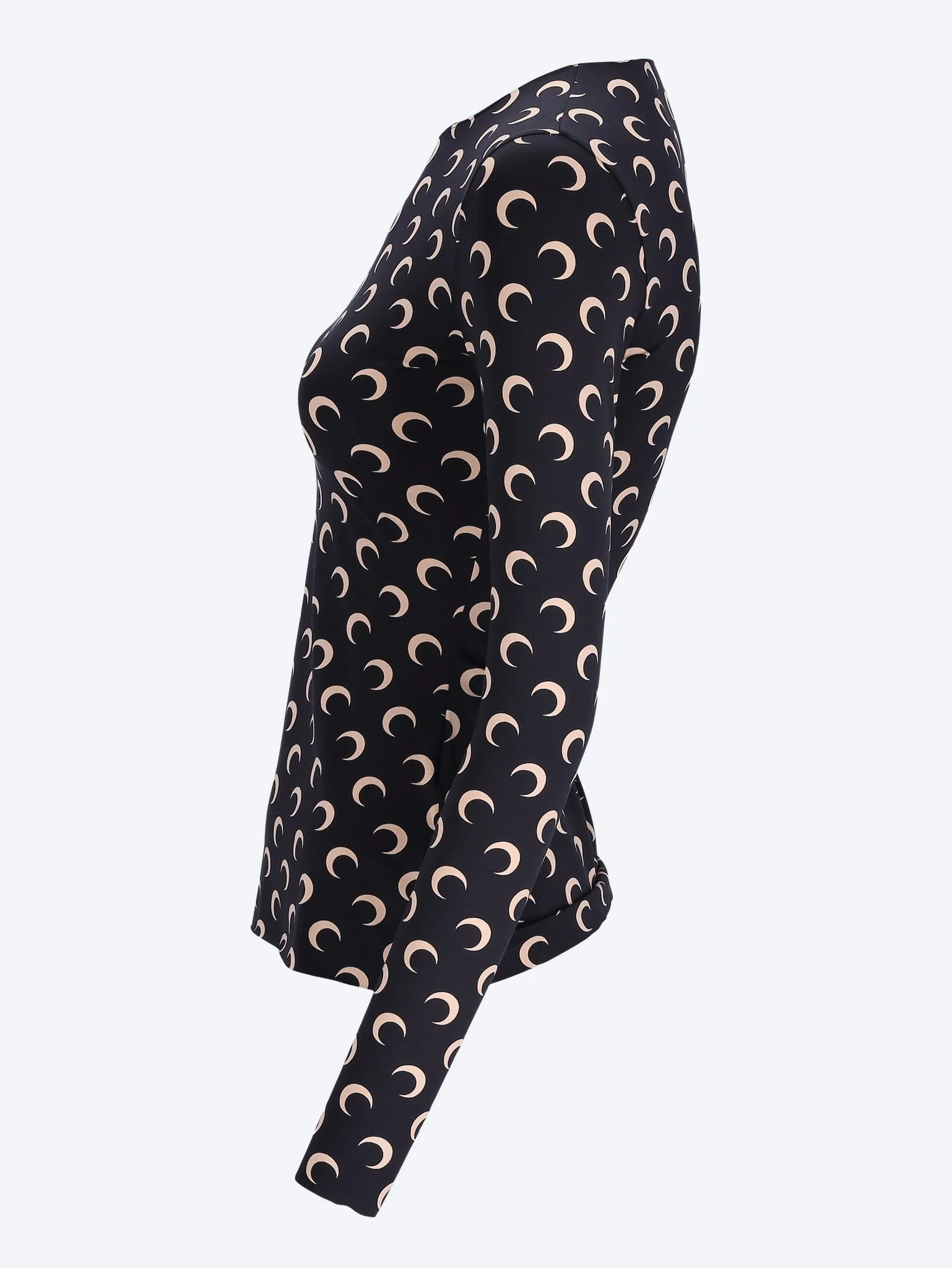 Moon printed jersey ls crewneck top - Image 2