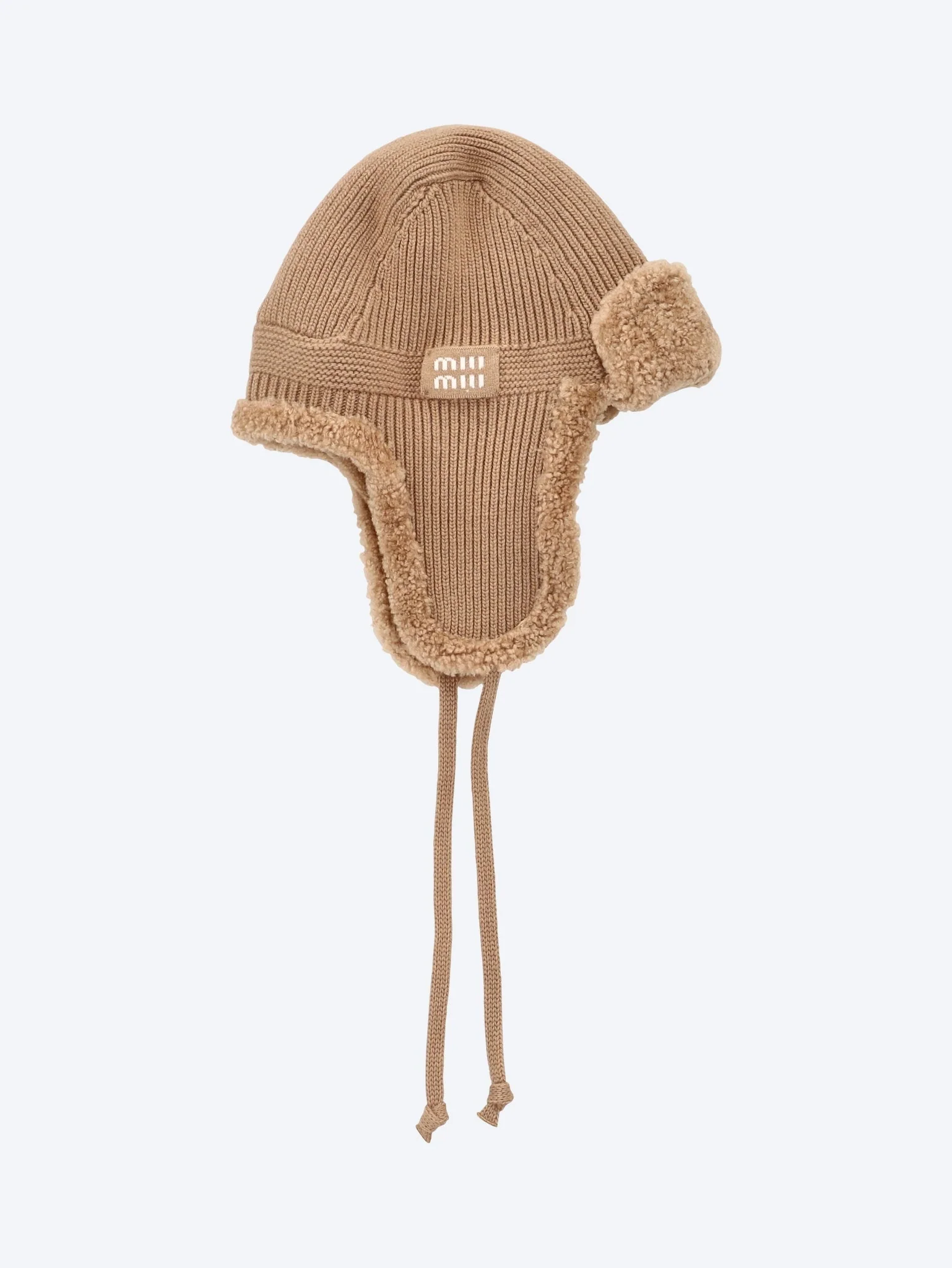 Cashmere with fur trim cap - Image 2