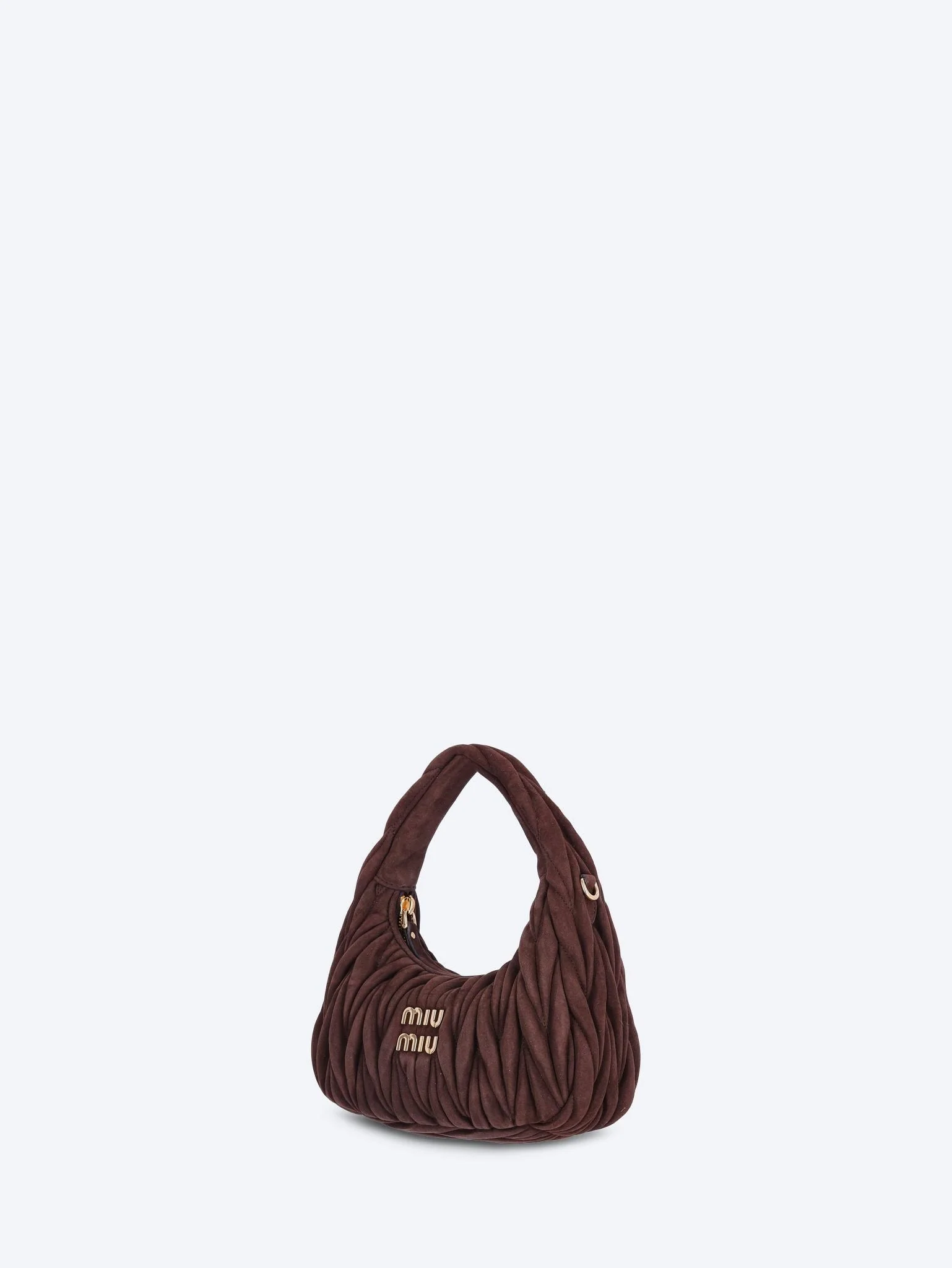 Wander matelasse suede hobo bag - Image 2