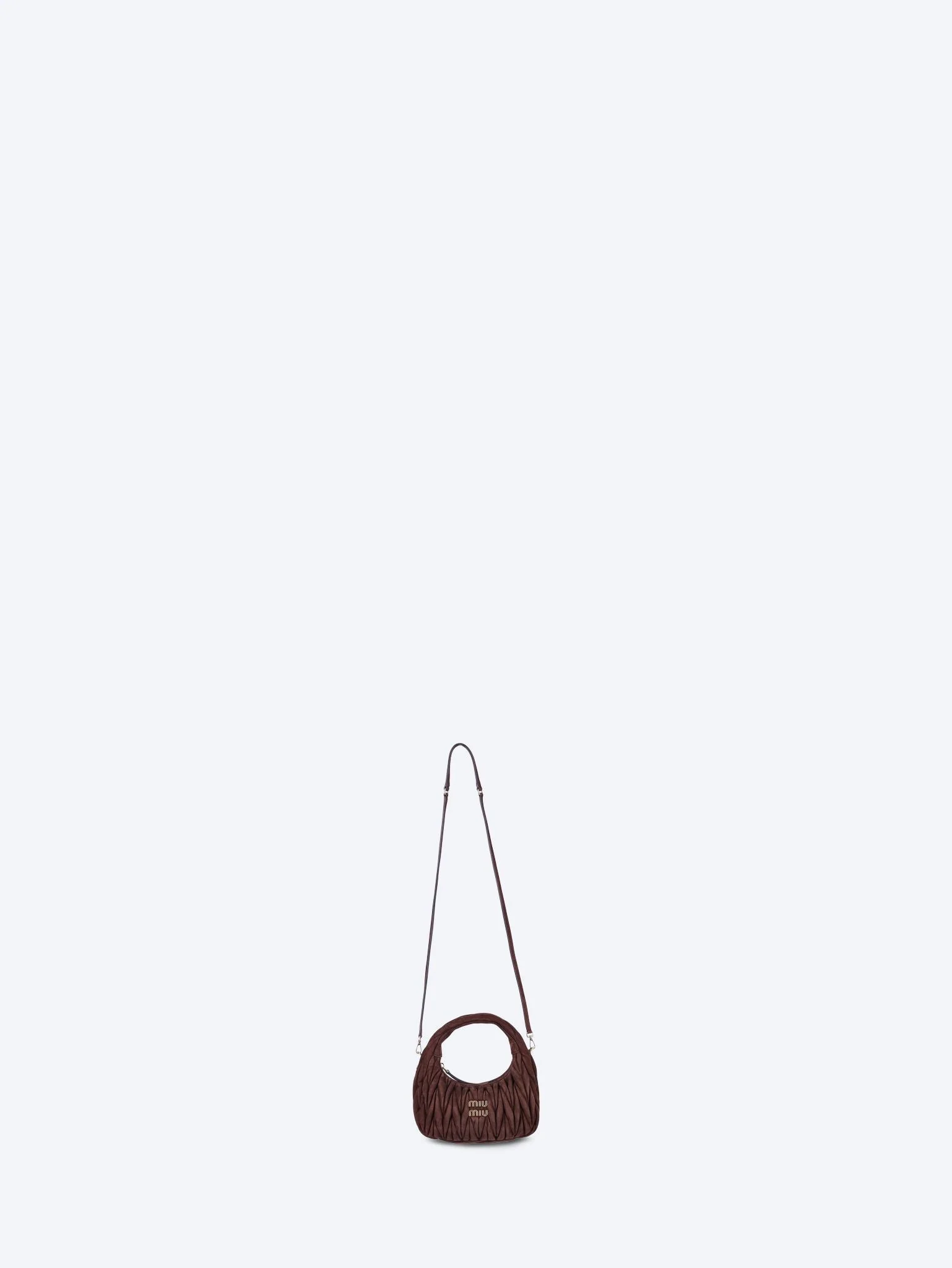 Wander matelasse suede hobo bag - Image 3