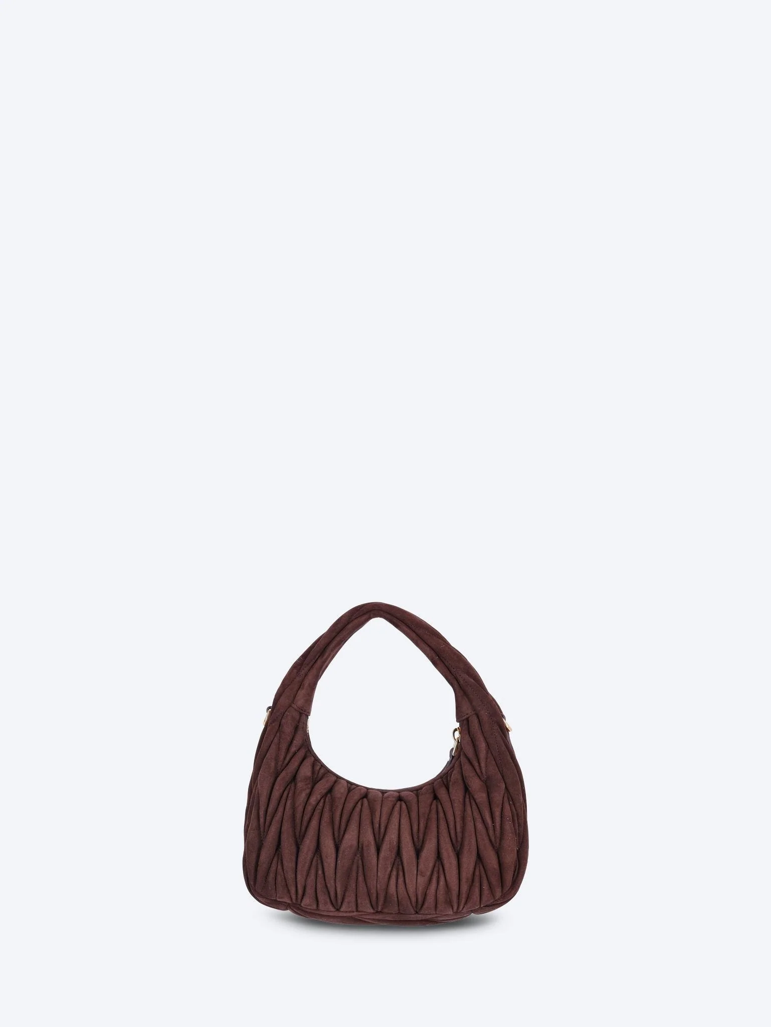 Wander matelasse suede hobo bag - Image 5