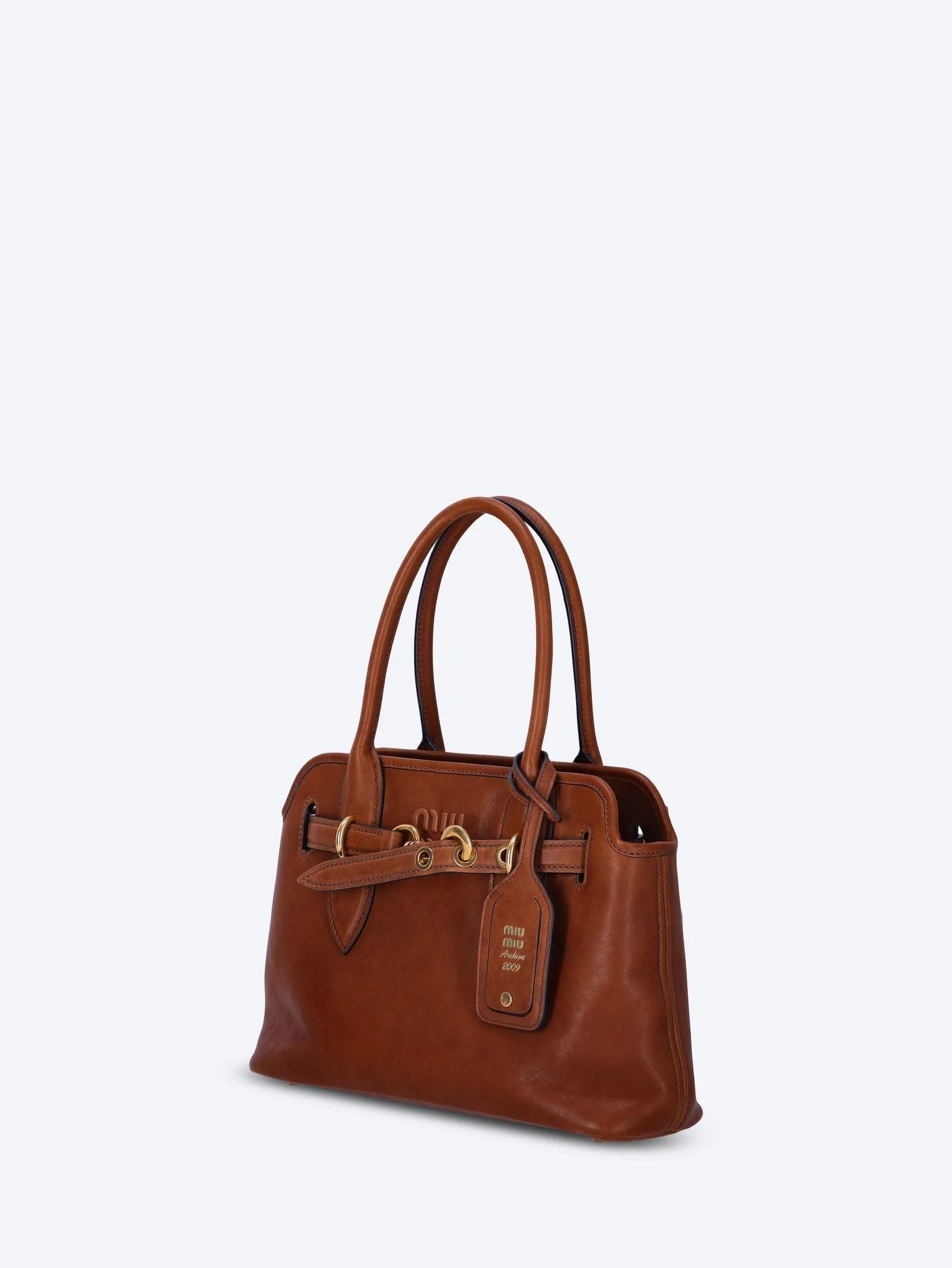 Nappa aviator leather handbag - Image 3