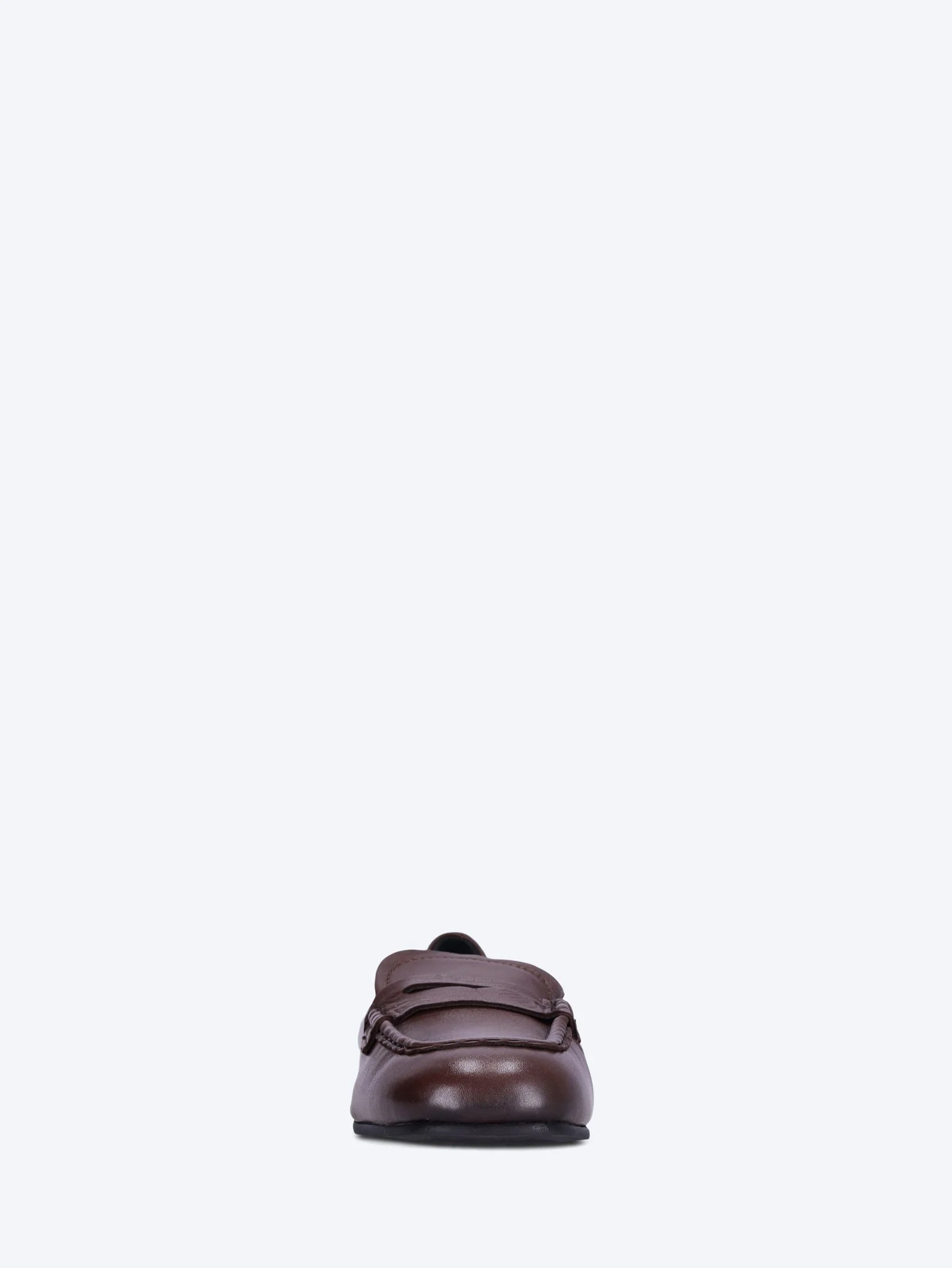 Penny square leather loafers - Image 3