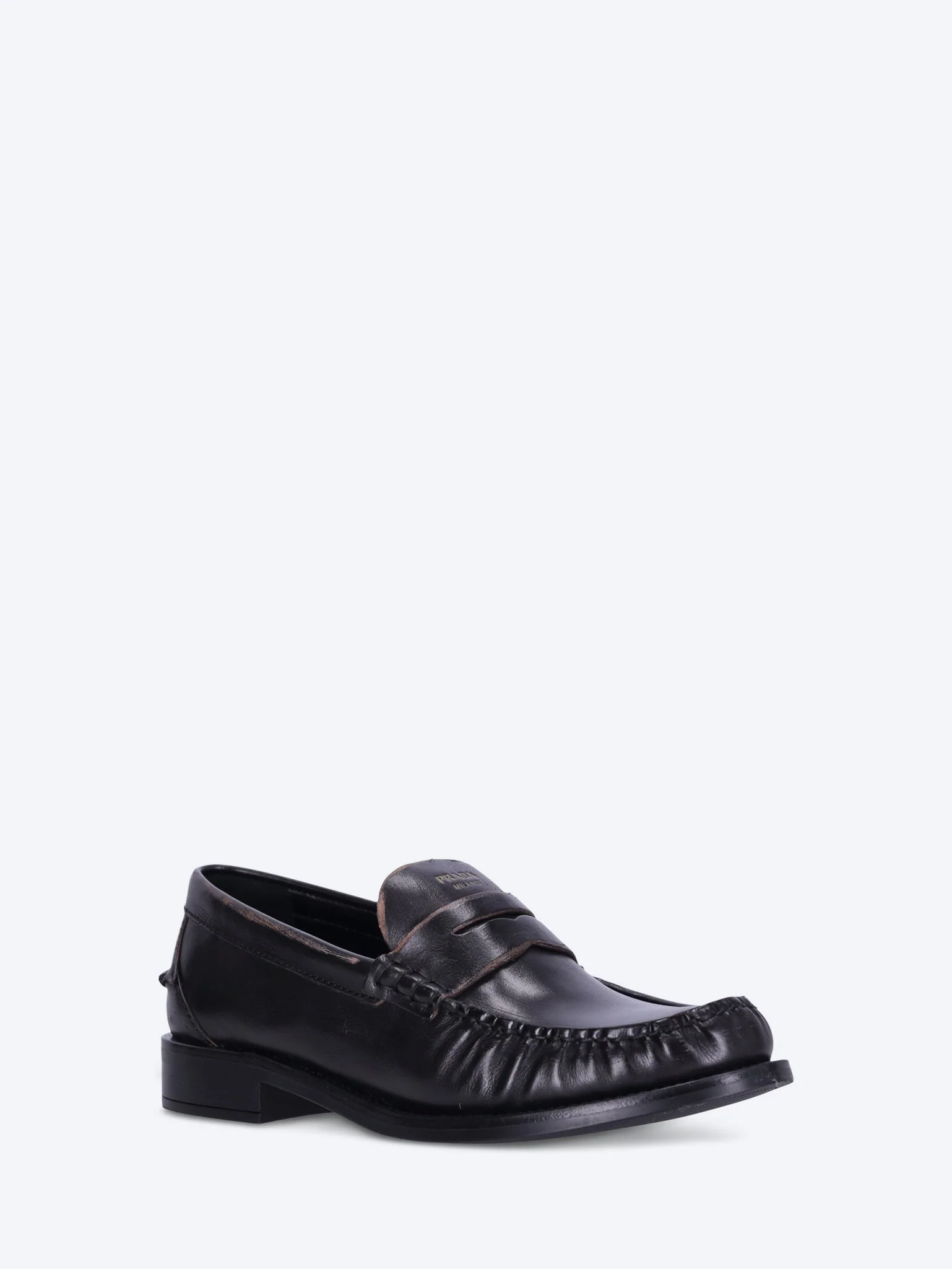 Calf old leather loafers - Image 2