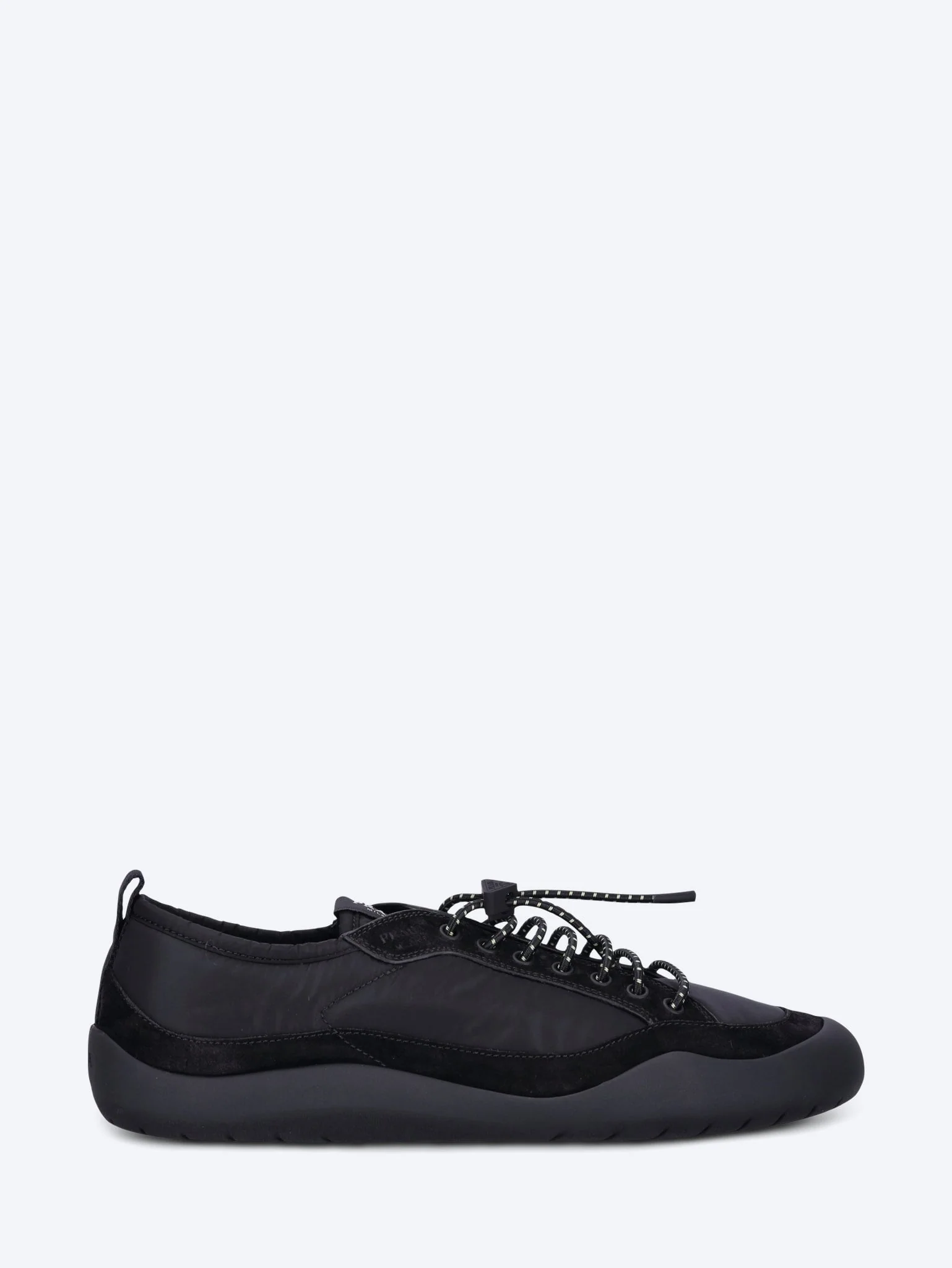 Re-nylon and suede sneakers