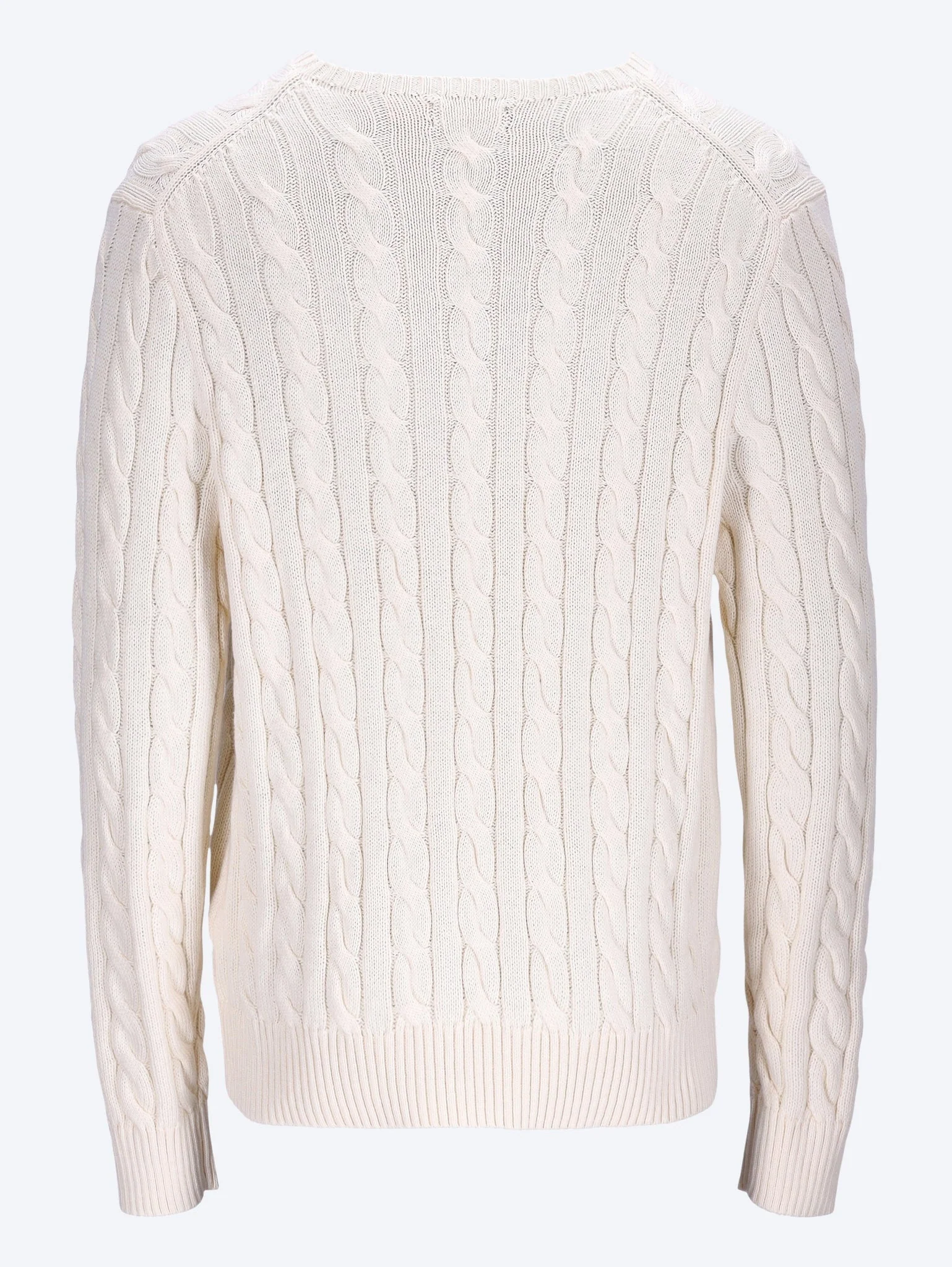 Cable knit crewneck sweater - Image 3