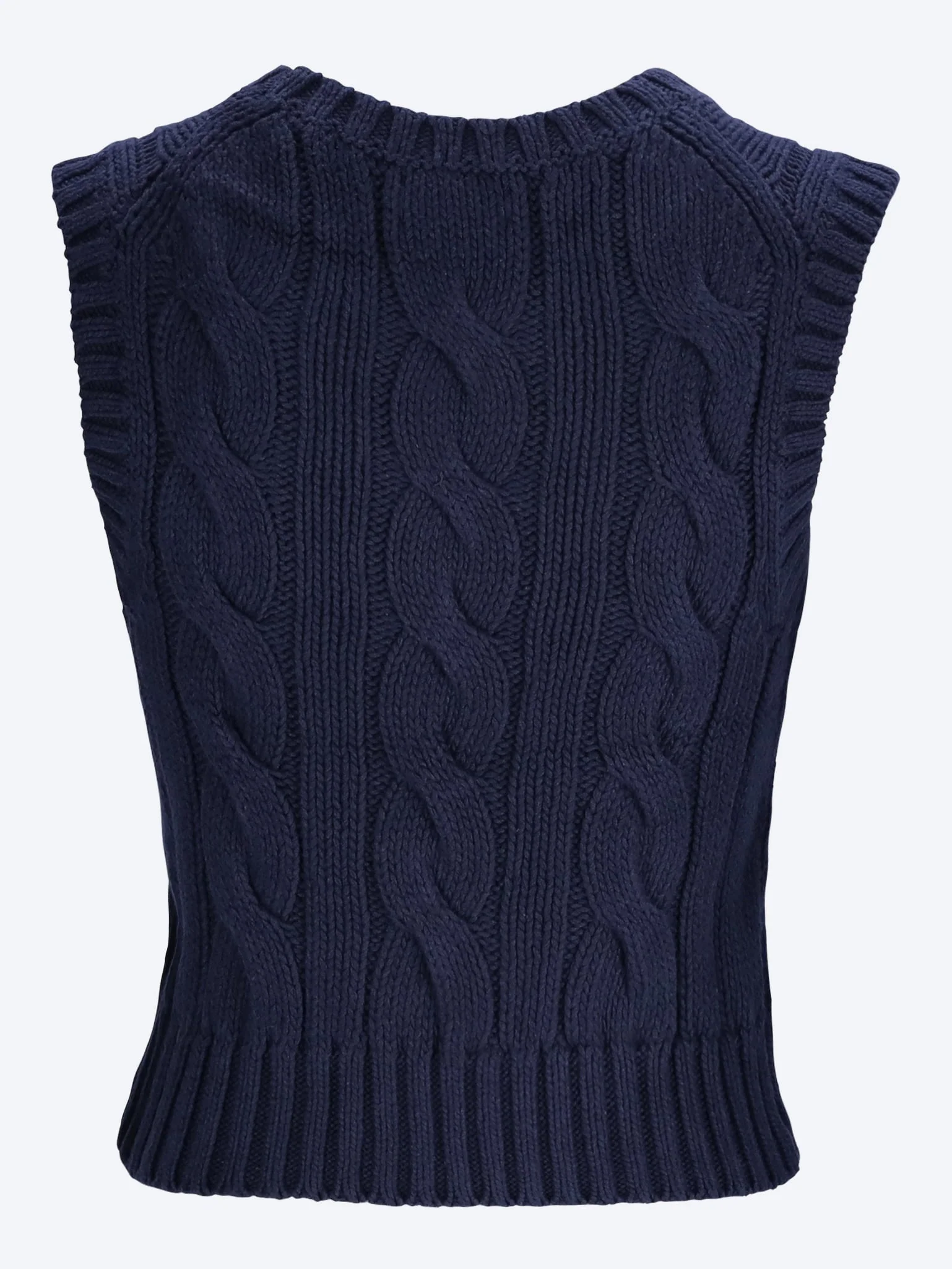Cotton sleeveless sweater - Image 3
