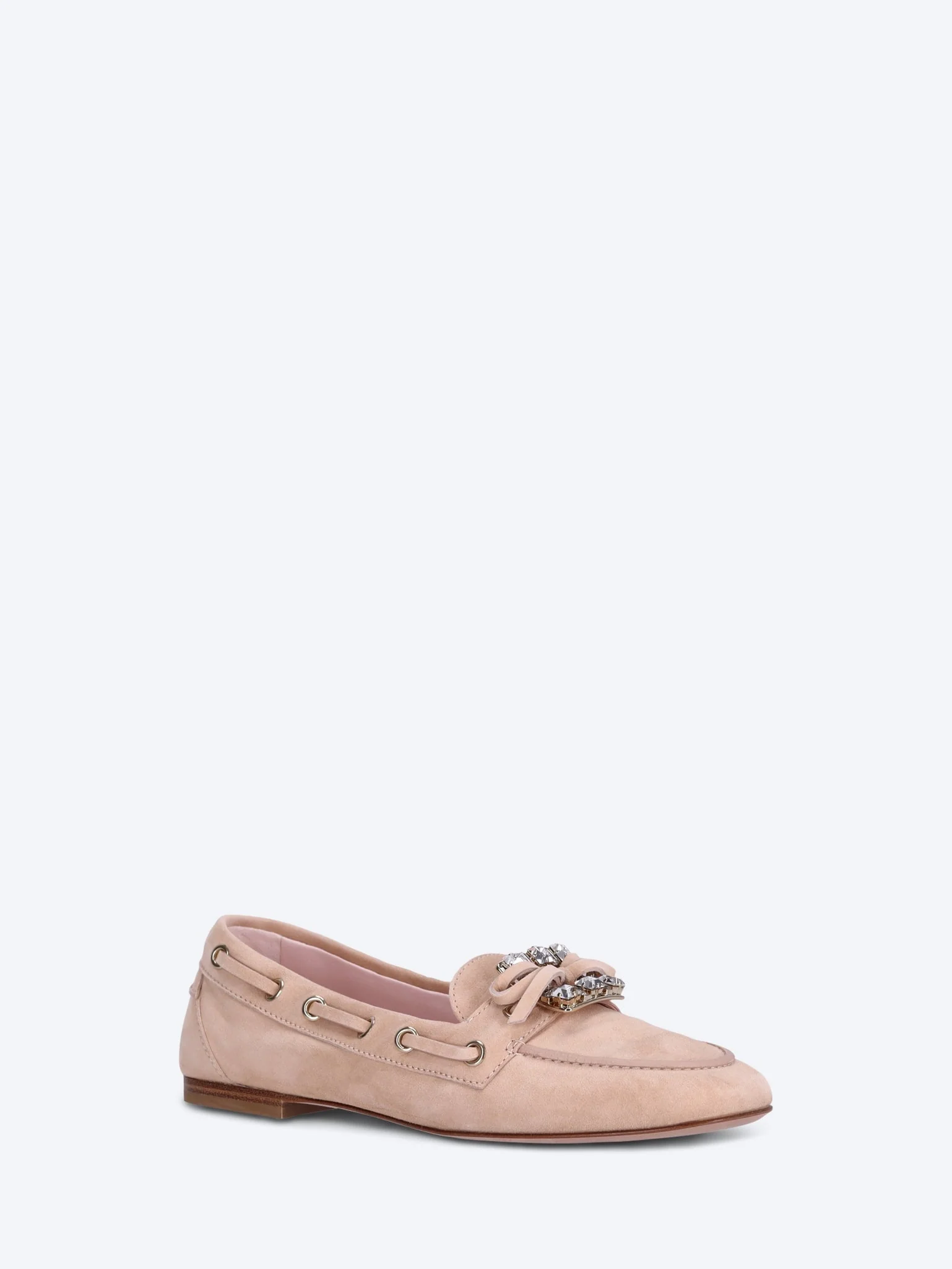 Roundytoe boat strass loafers - Image 2