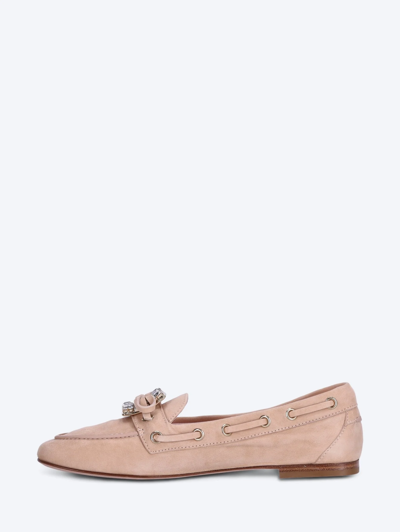 Roundytoe boat strass loafers - Image 4
