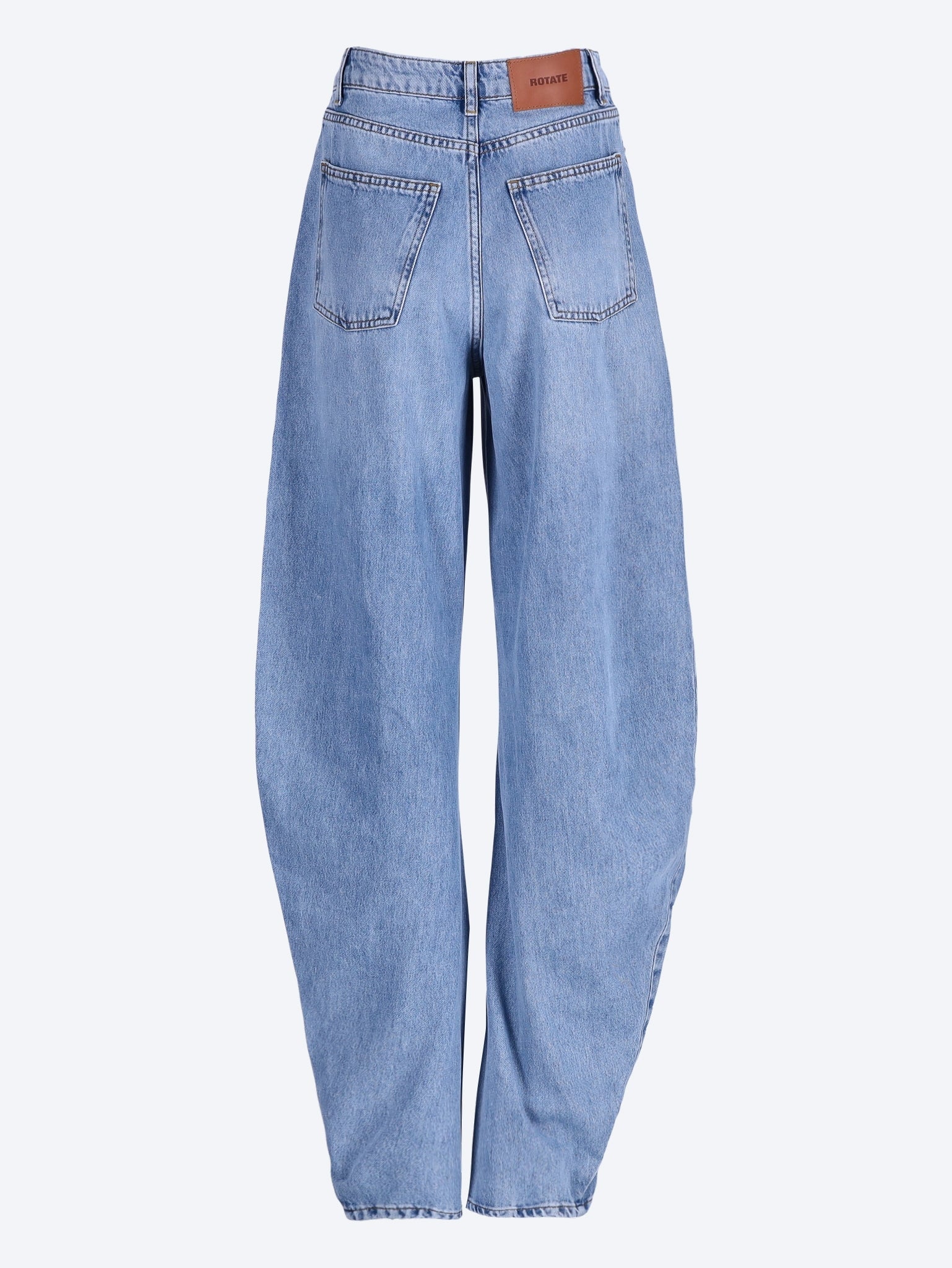 Draped barrel leg jeans - Image 3