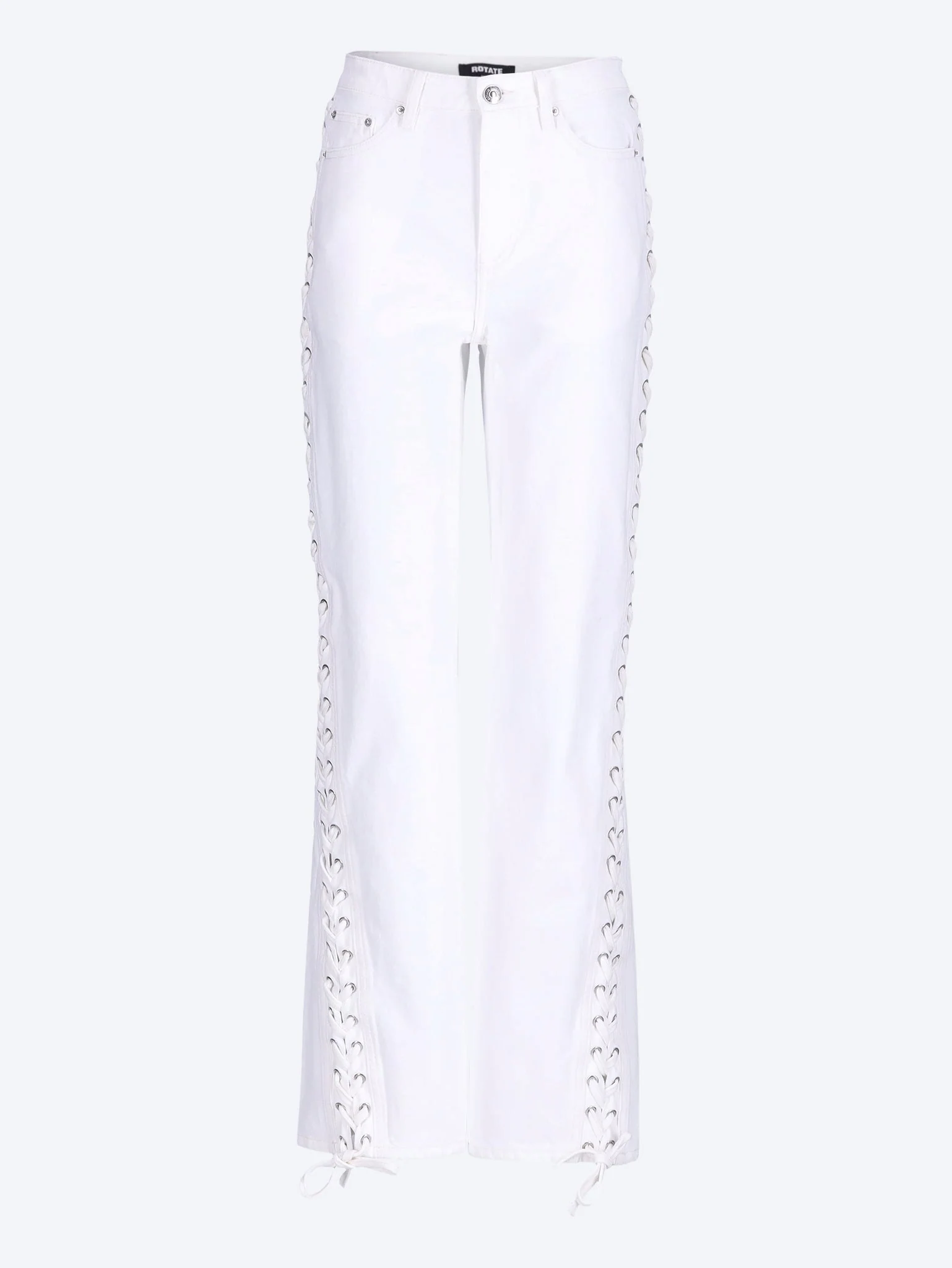 Loose fit laced jeans