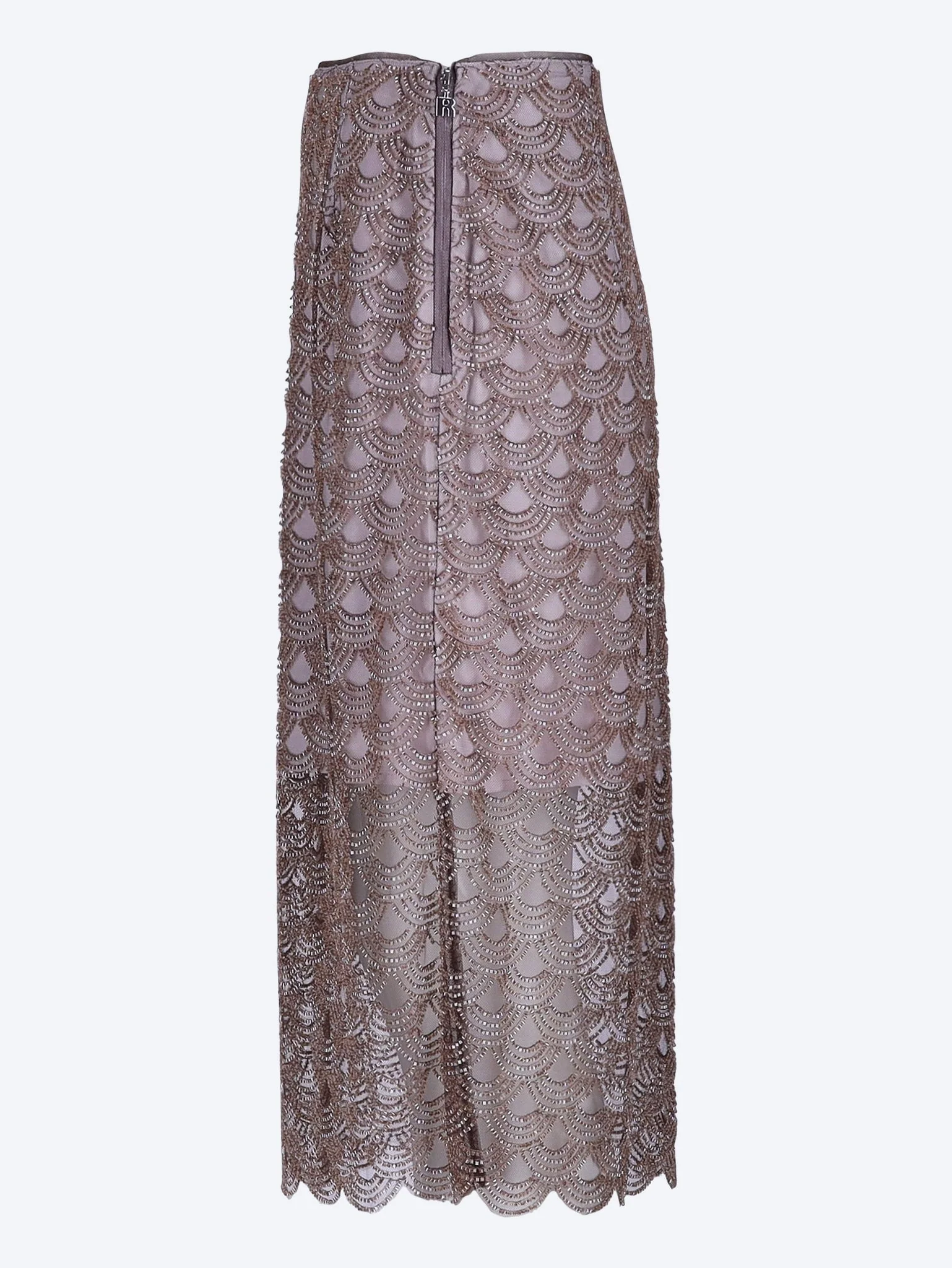 Scallop sequin midi skirt - Image 2