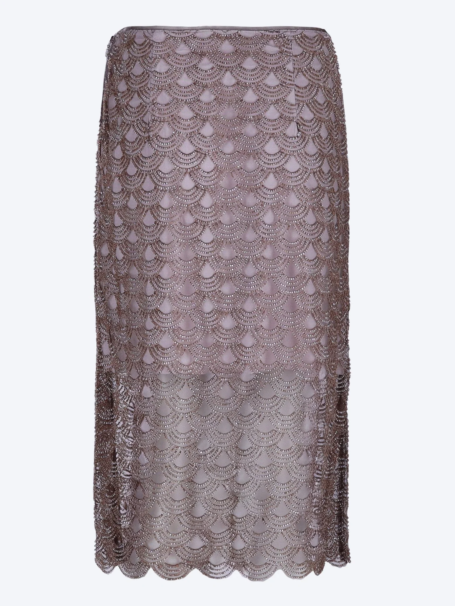 Scallop sequin midi skirt - Image 3