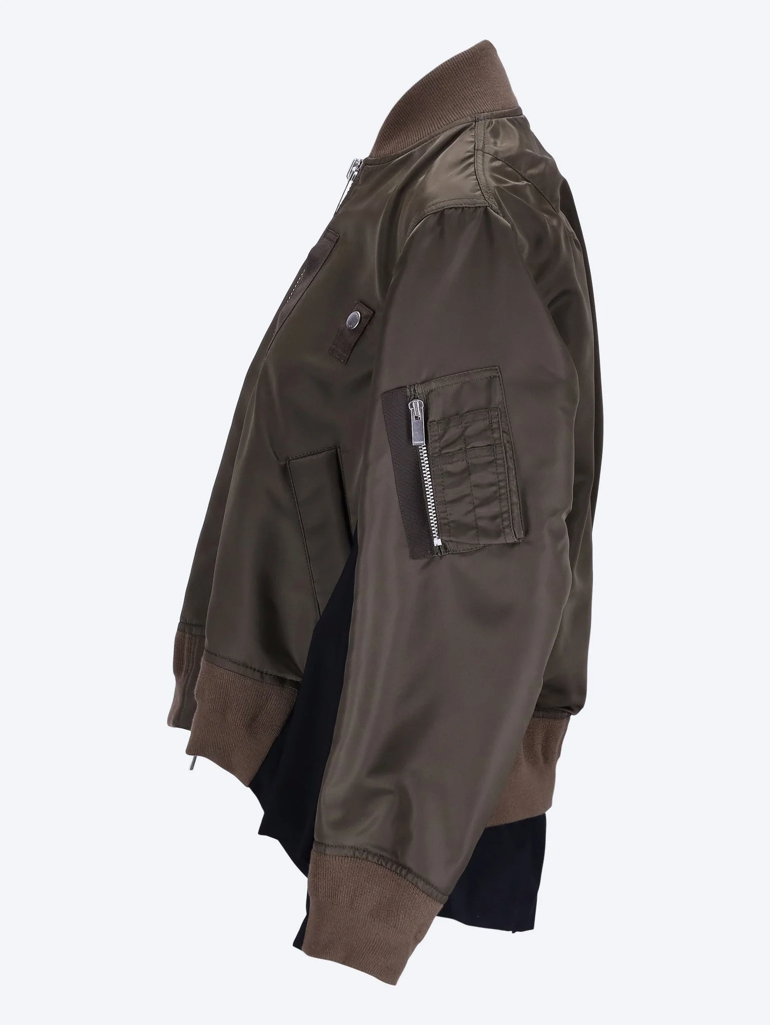 Nylon twill x wool suiting blouson - Image 2