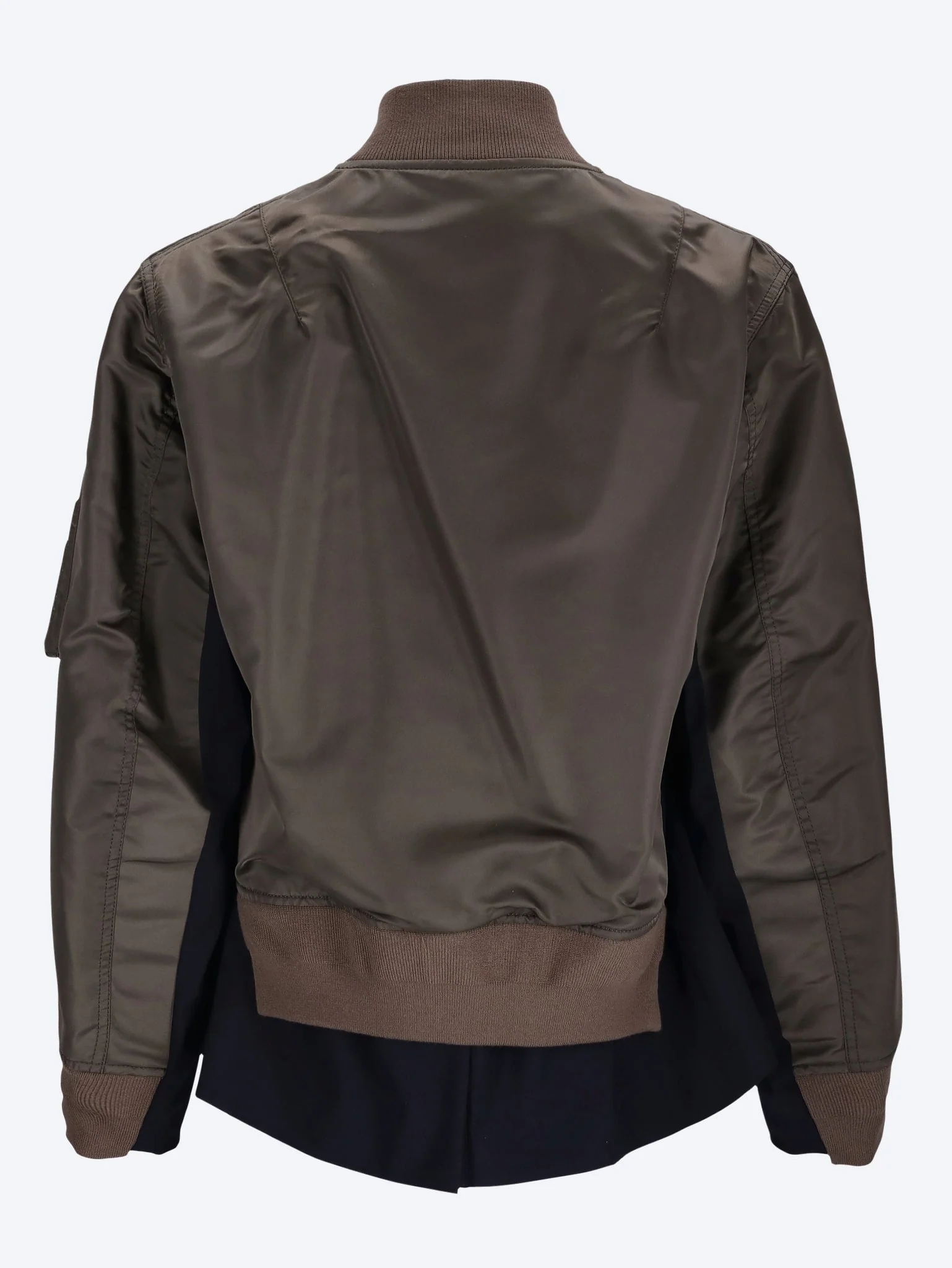 Nylon twill x wool suiting blouson - Image 3