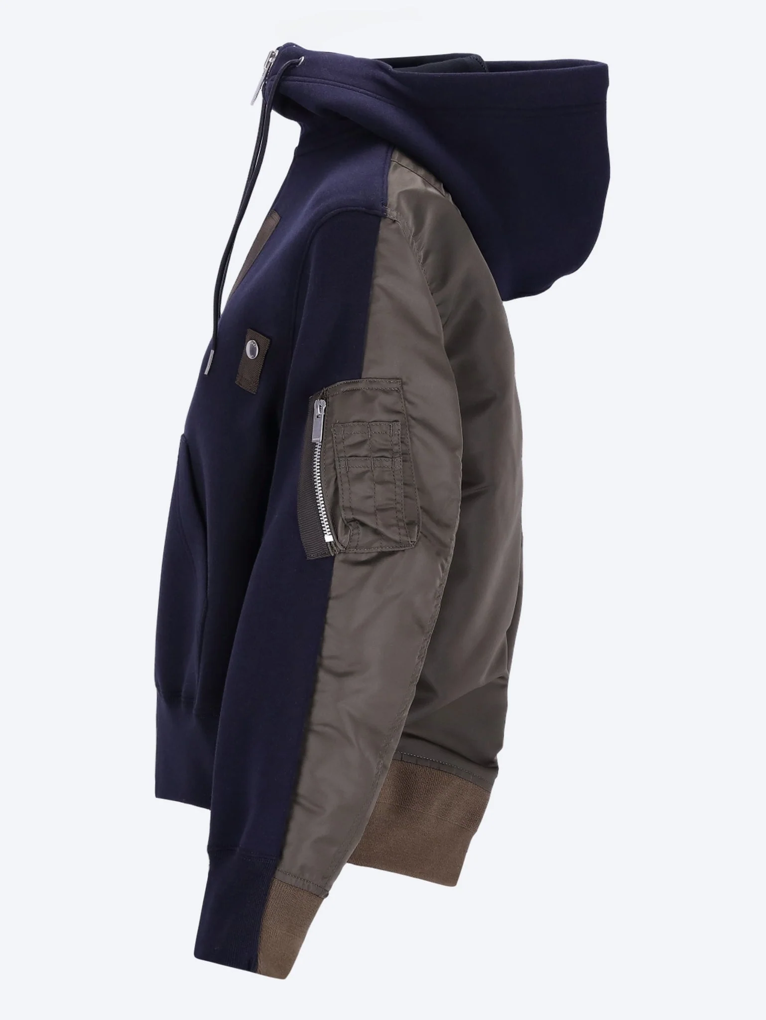 Sponge sweat x nylon twill hoodie - Image 2