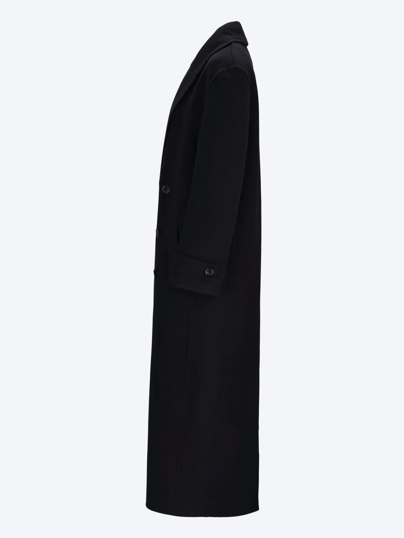 Brushed cashmere wool long coat - Image 2