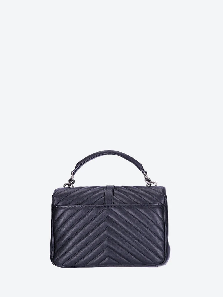 College medium quilted leather shoulder bag - Image 5