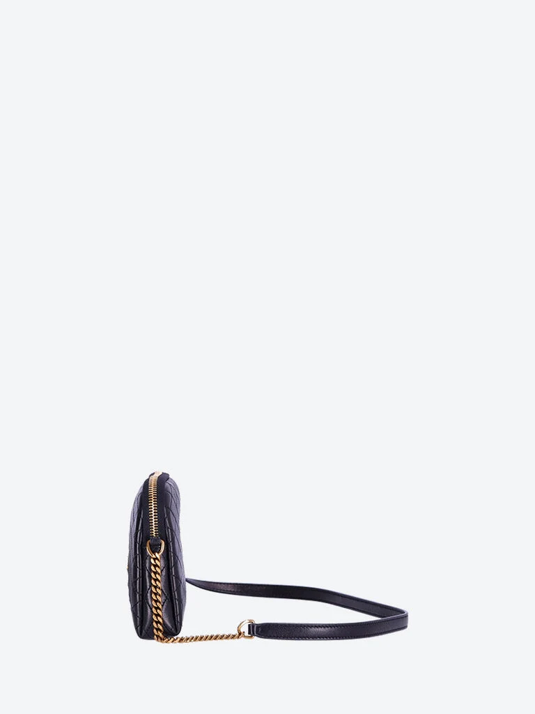Gaby lambskin zippered shoulder bag - Image 3