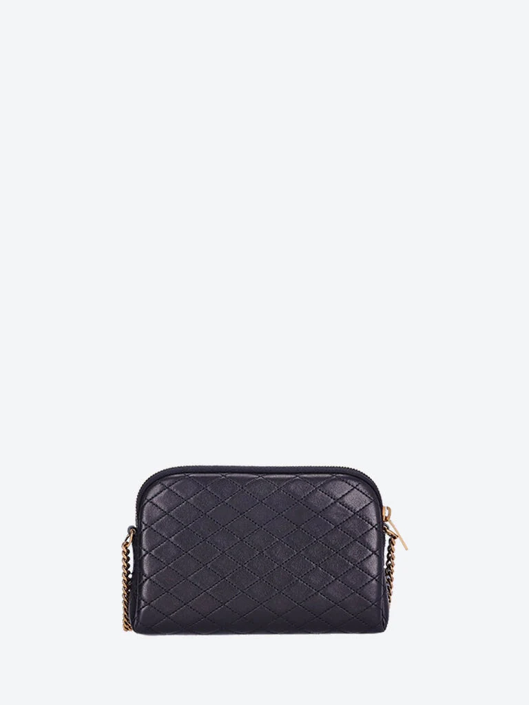 Gaby lambskin zippered shoulder bag - Image 4