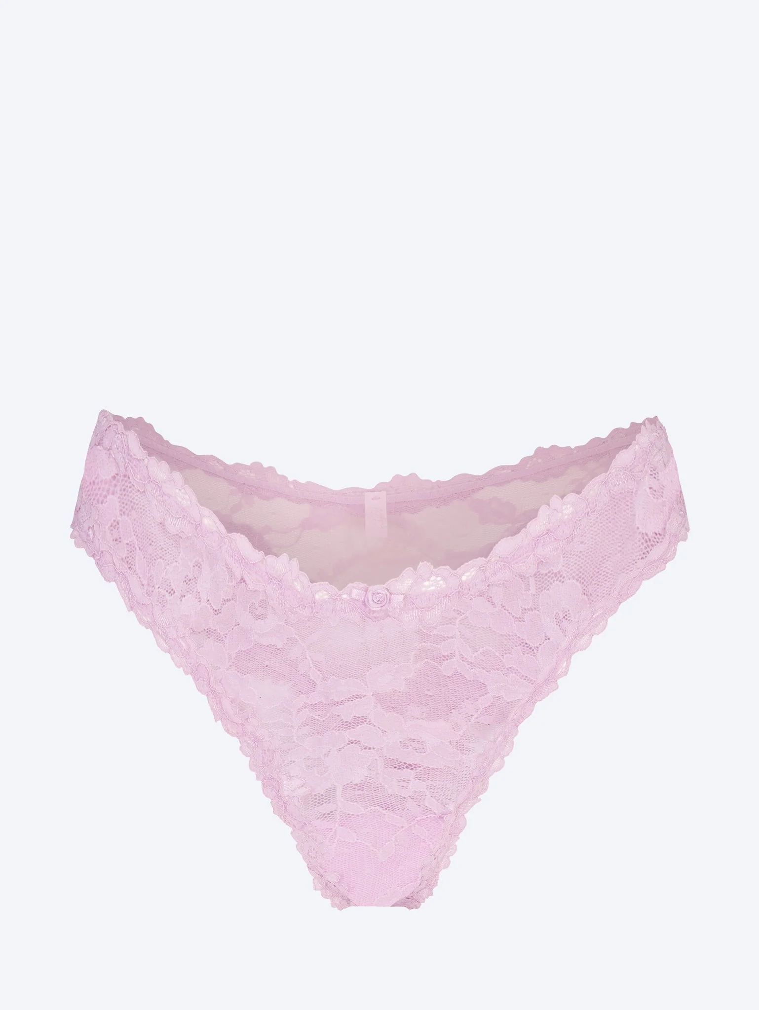 Stretch lace dipped thong