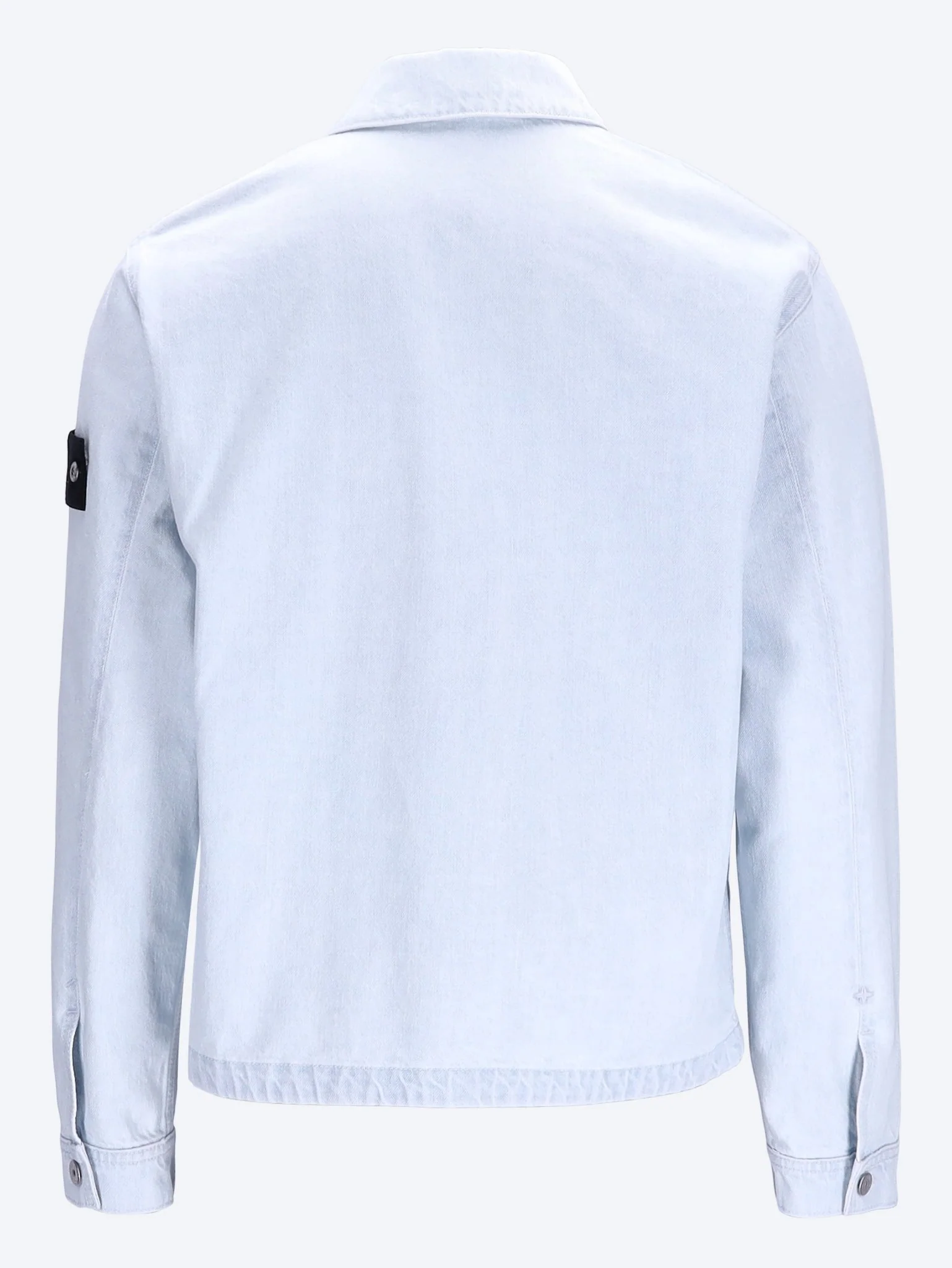 Indigo denim-ultra bleached biker jacket - Image 3