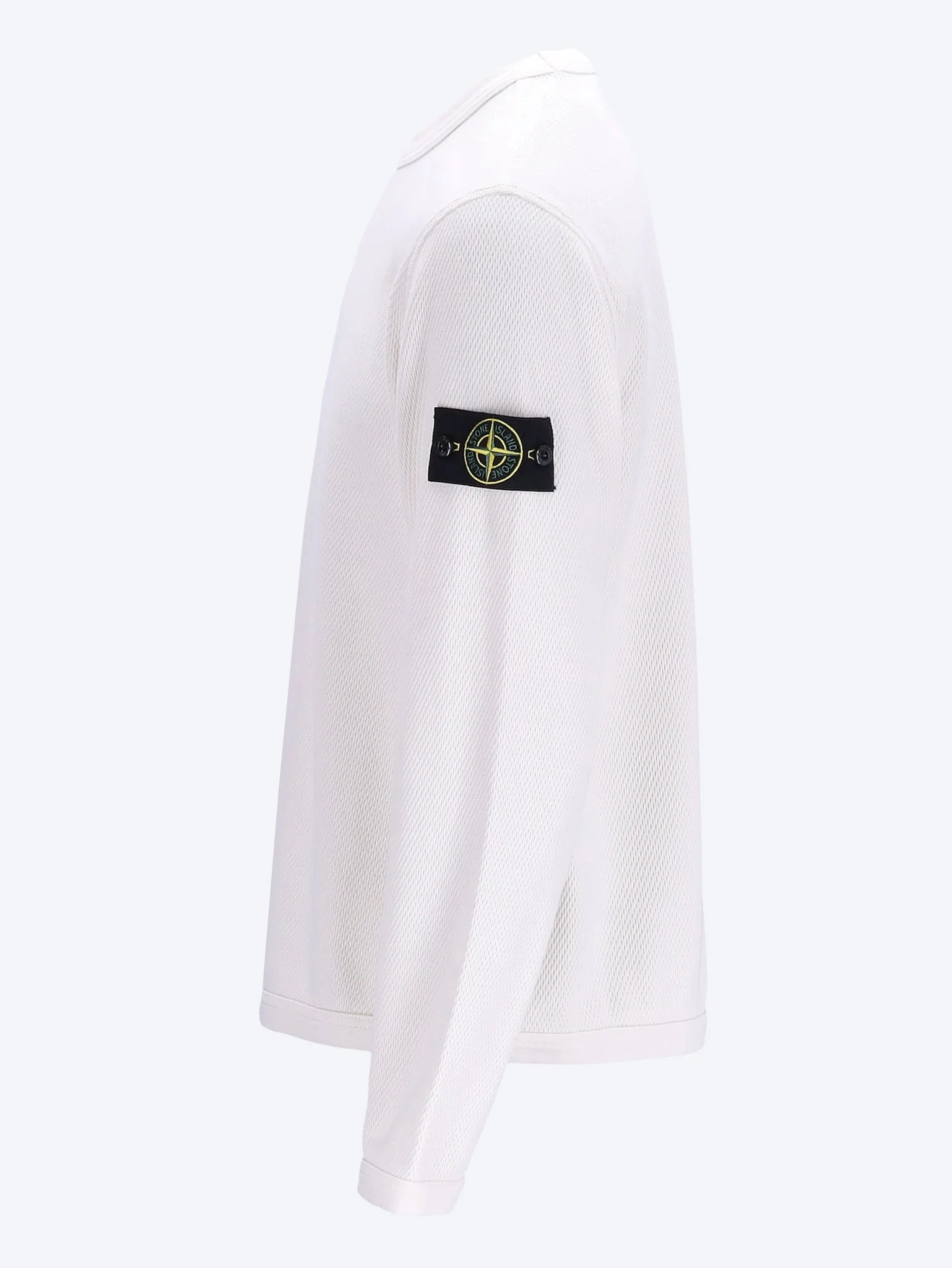 Mesh stitch organic cotton fleece sweatshirt - Image 2