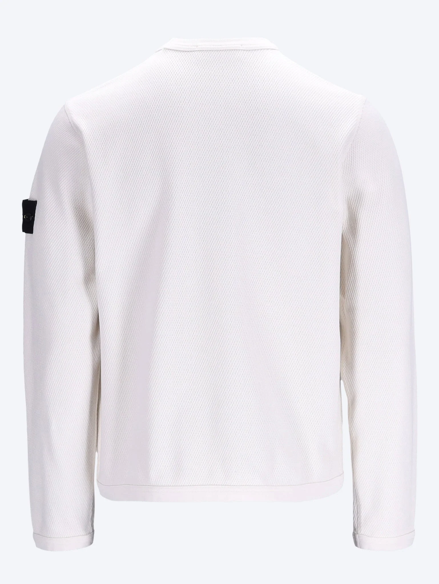 Mesh stitch organic cotton fleece sweatshirt - Image 3