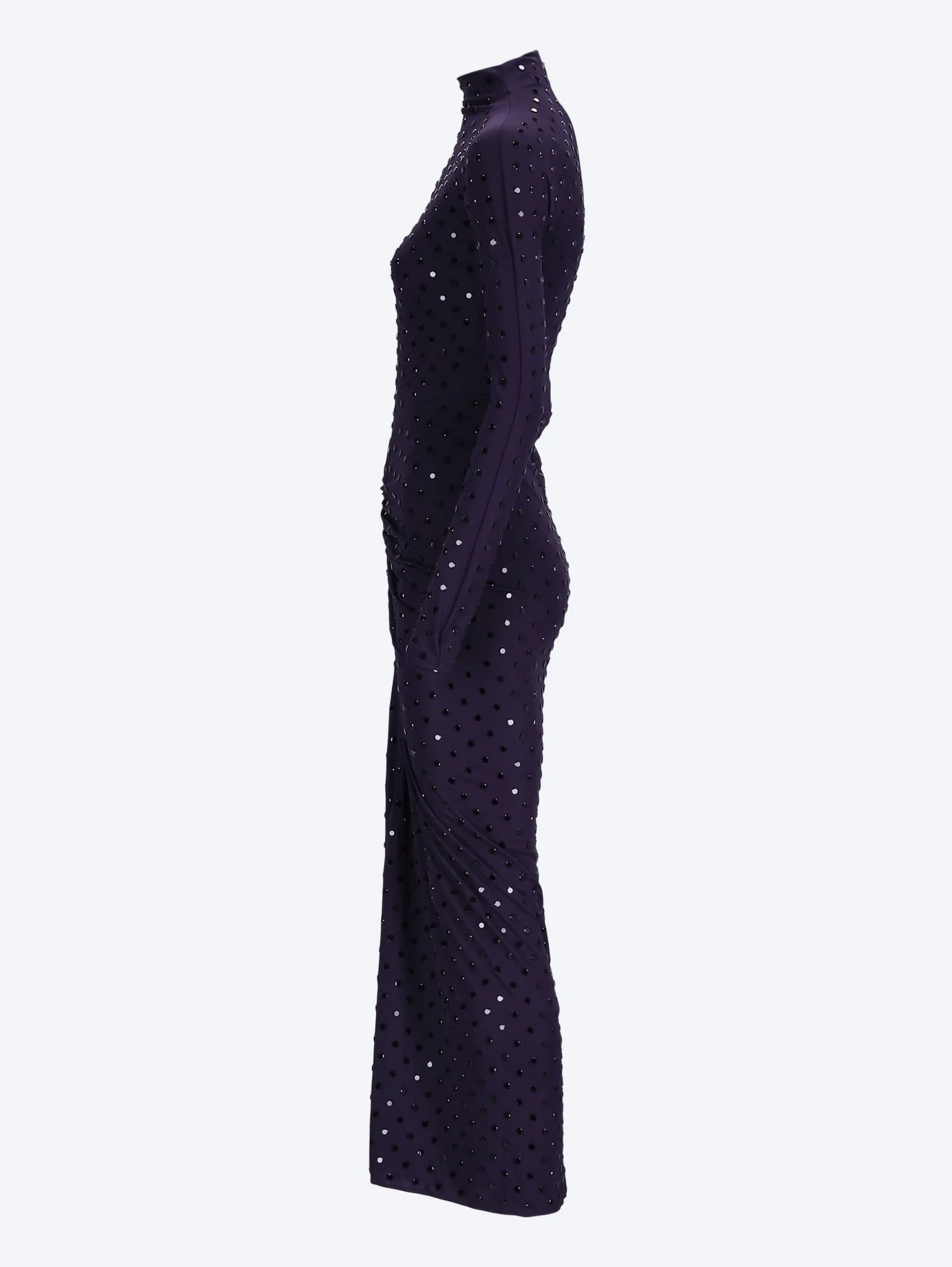 Strass jersey draped dress - Image 2