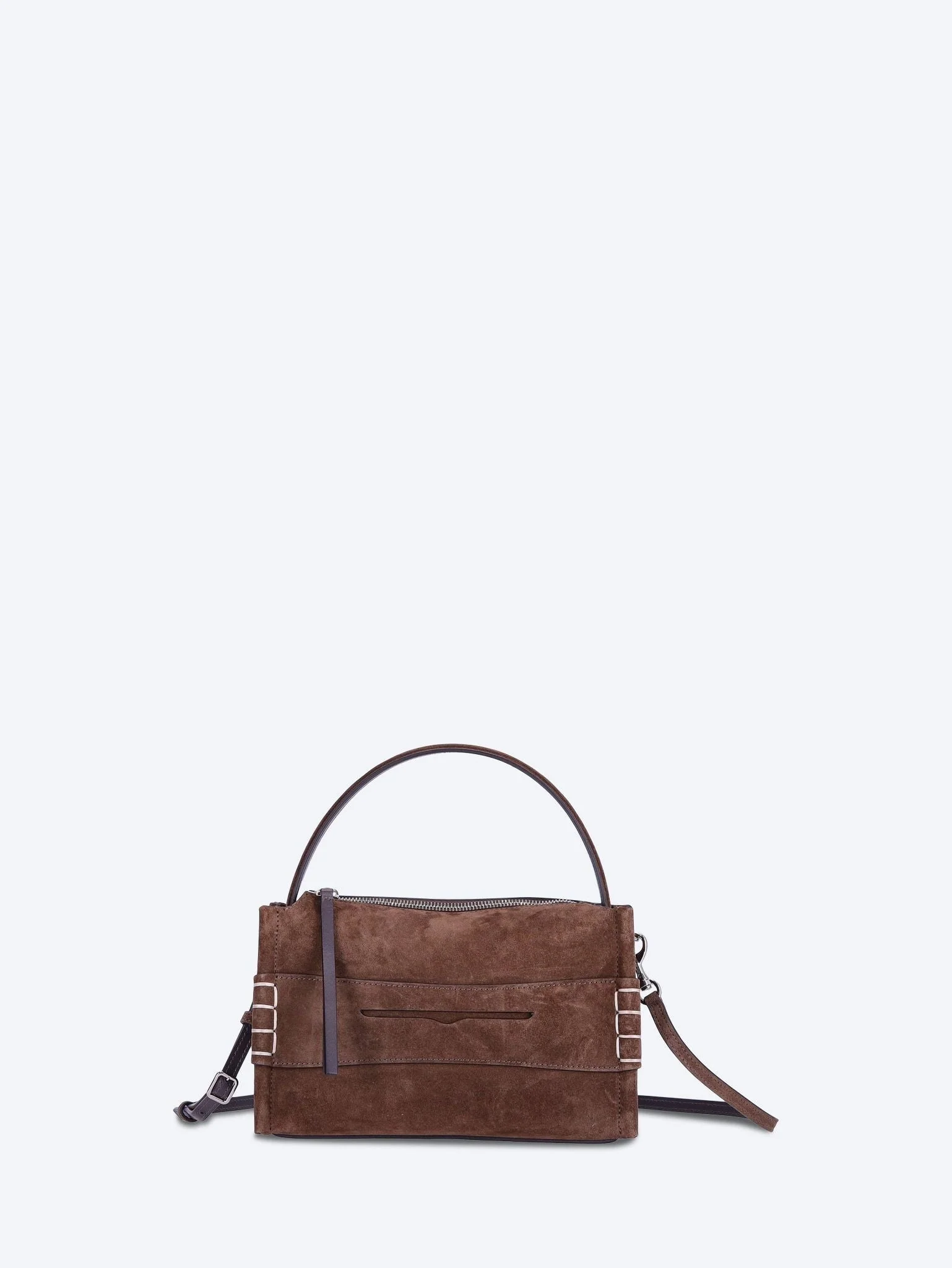 Suede small loafer bag