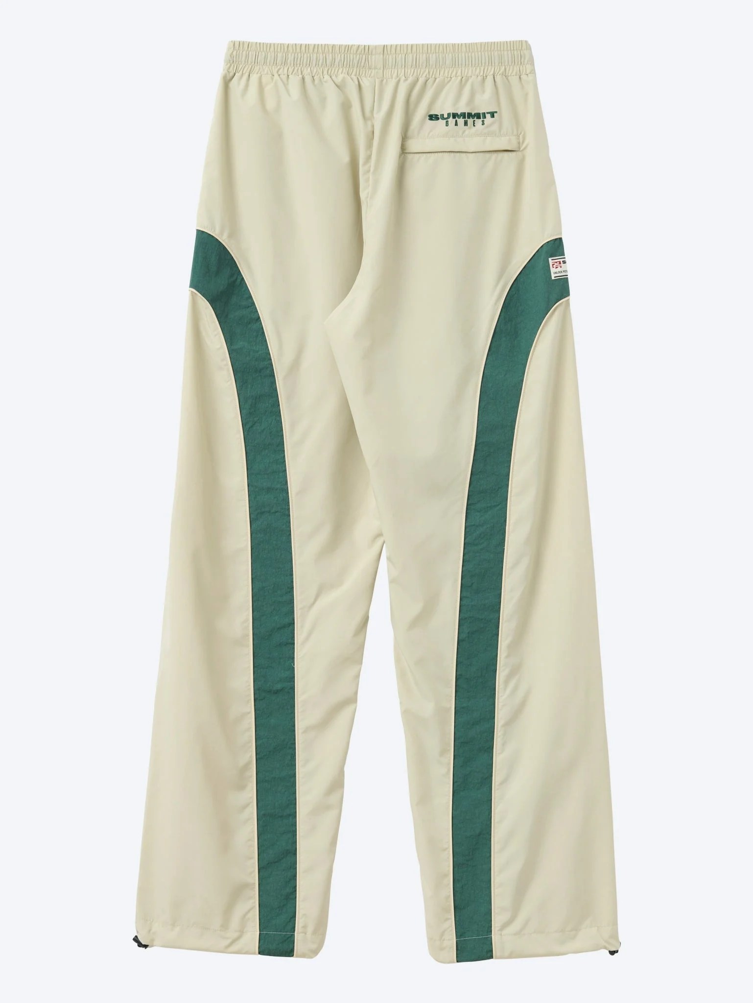 Contrast panel ripstop nylon track pants - Image 2