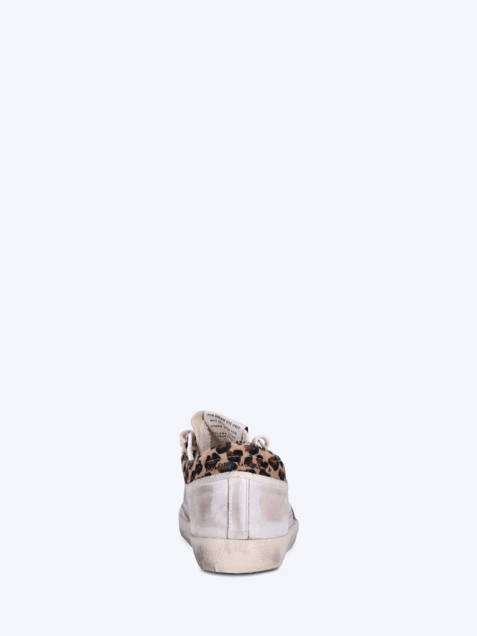 Super star leather horsy leo printed collar suede star sneakers - Image 5