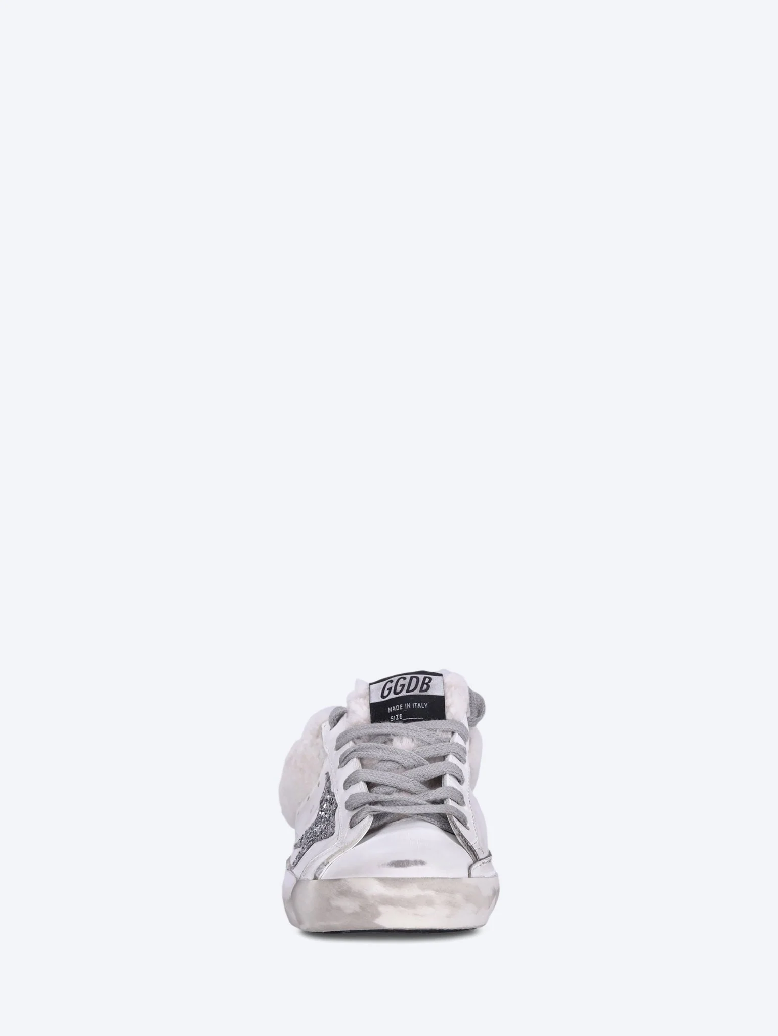 Super star sabot leather upper glitter star shearling sneakers - Image 3